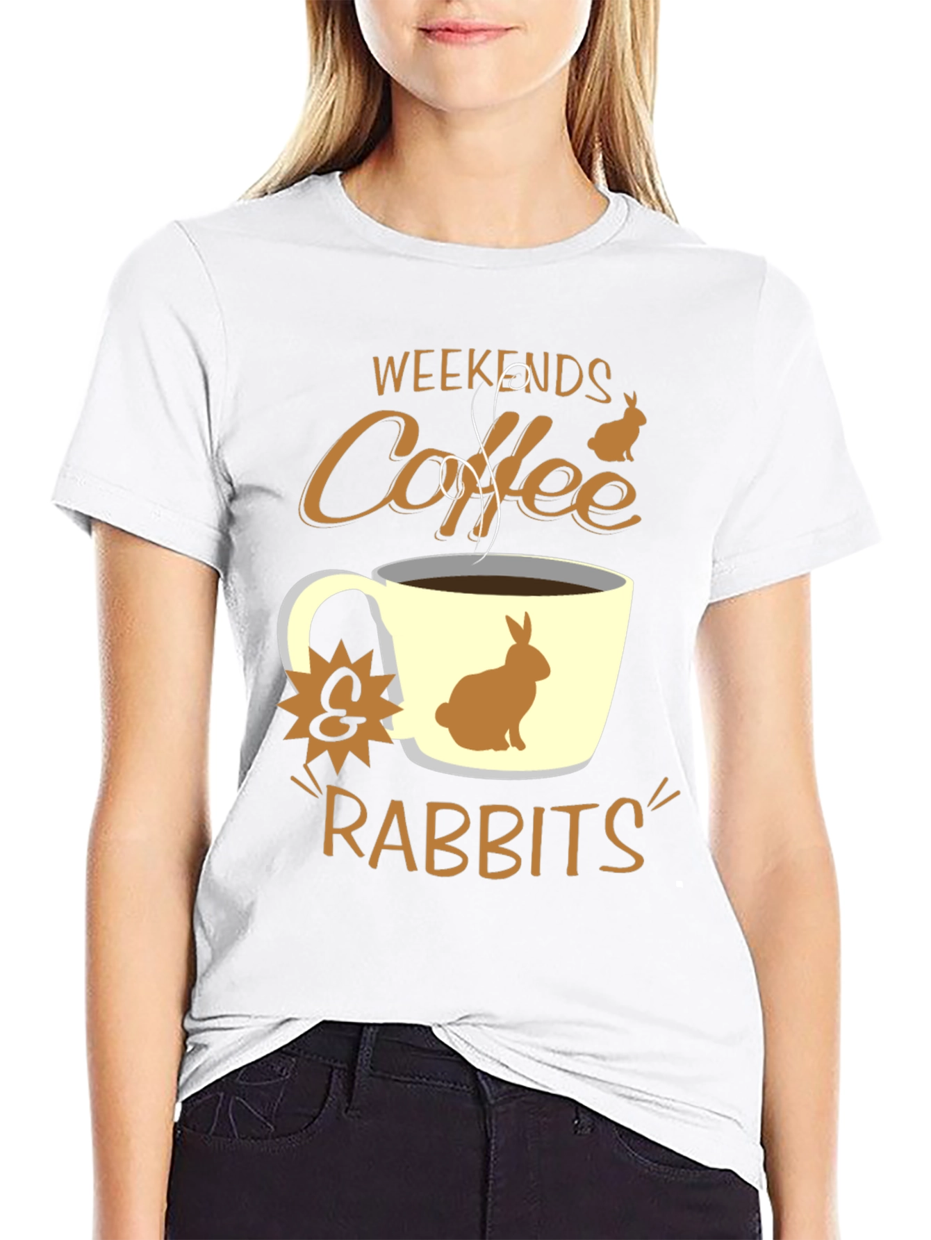 Weekend Coffee & Rabbits Graphic Tee
