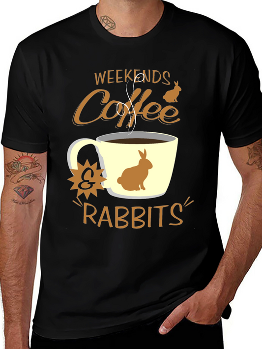 Weekend Coffee & Rabbits Graphic Tee