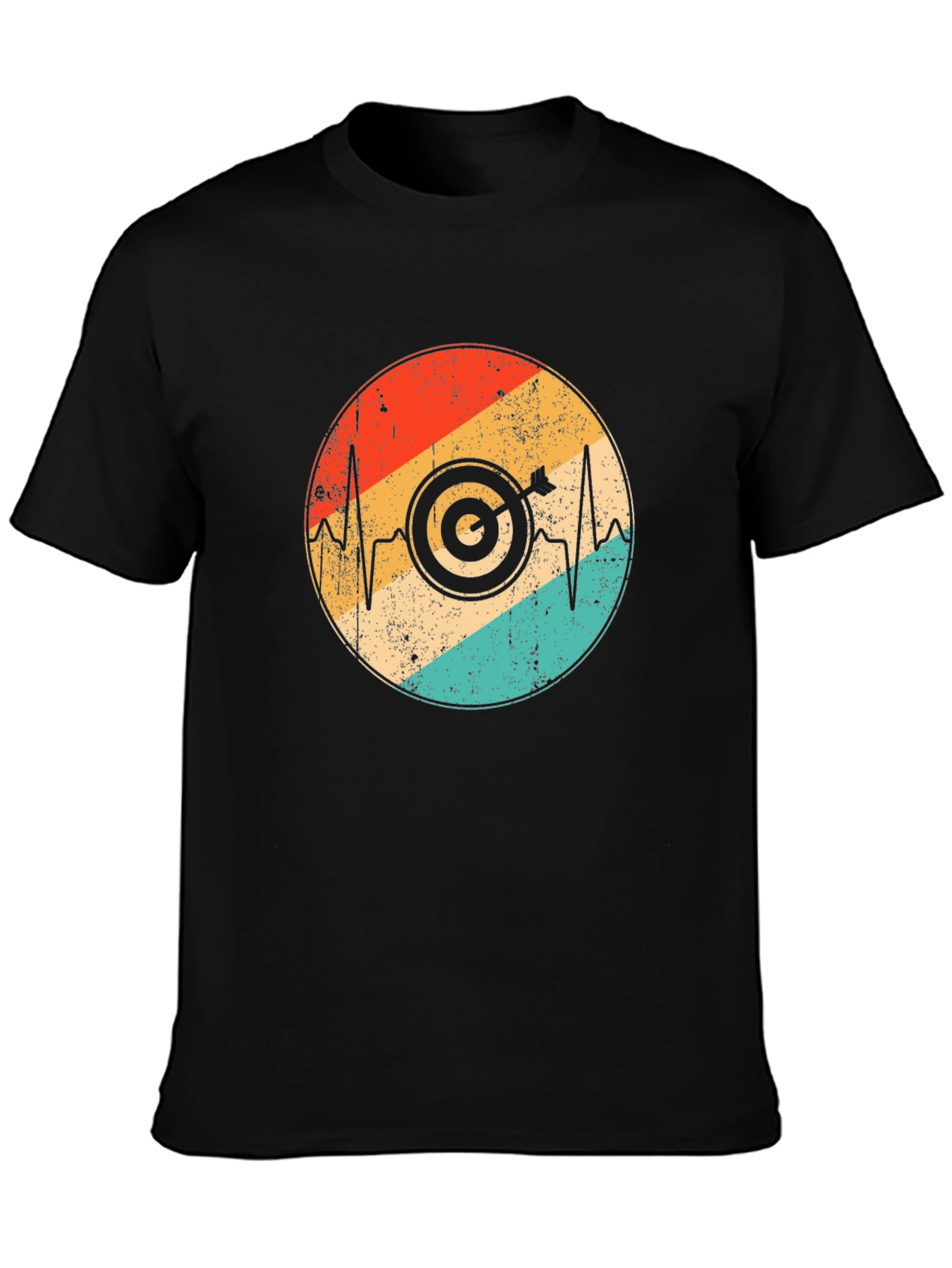 Target Heartbeat Black T-Shirt