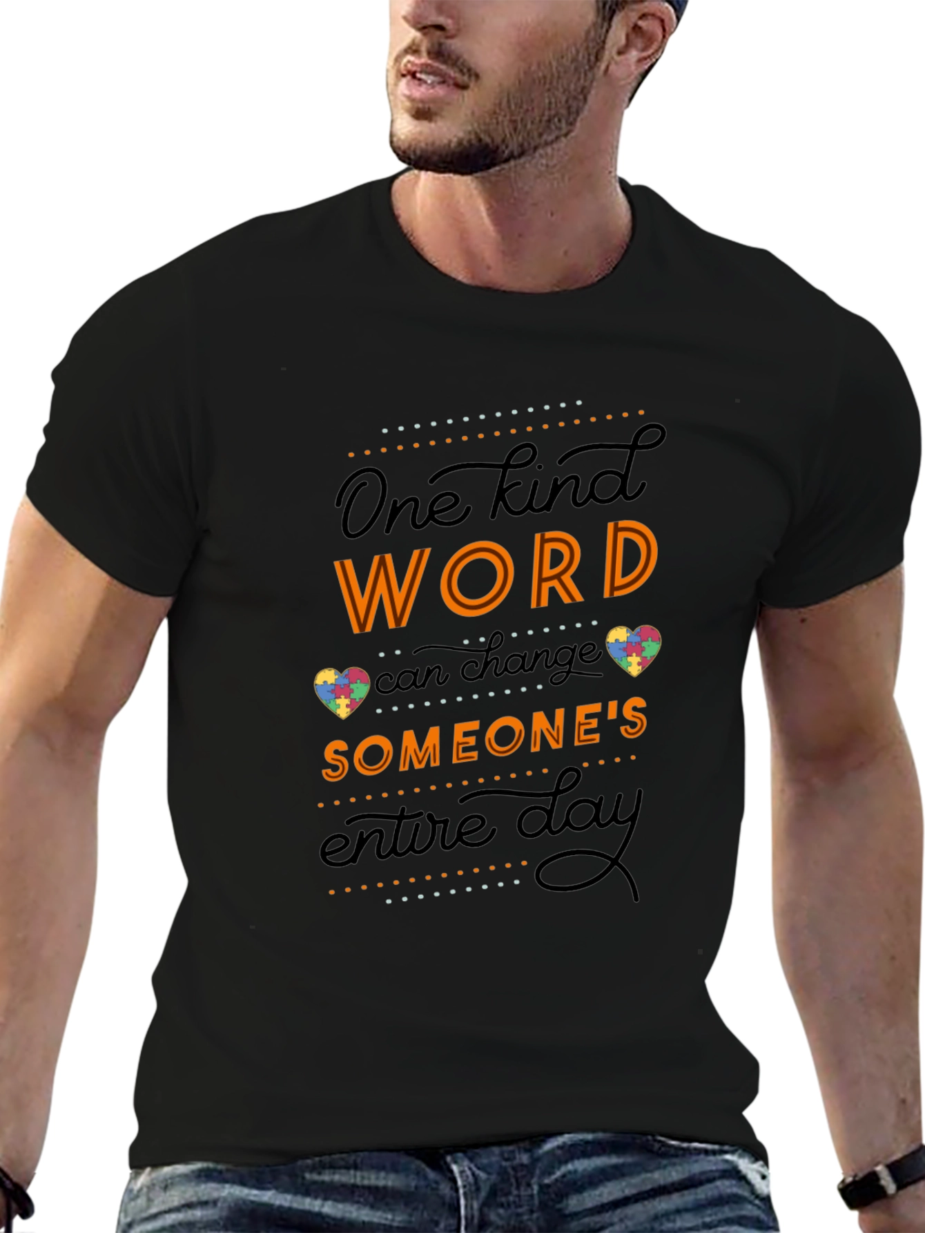 Kind Word Autism Awareness Graphic Tee