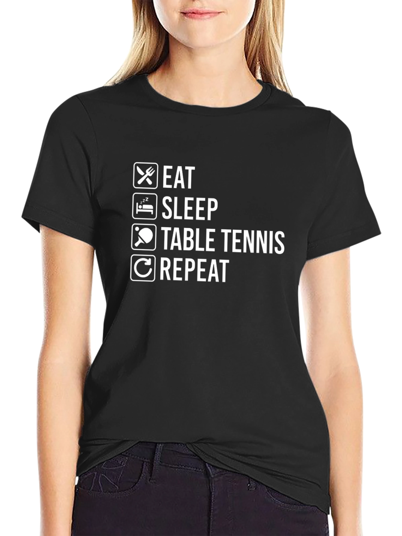 Eat Sleep Table Tennis Repeat T-Shirt