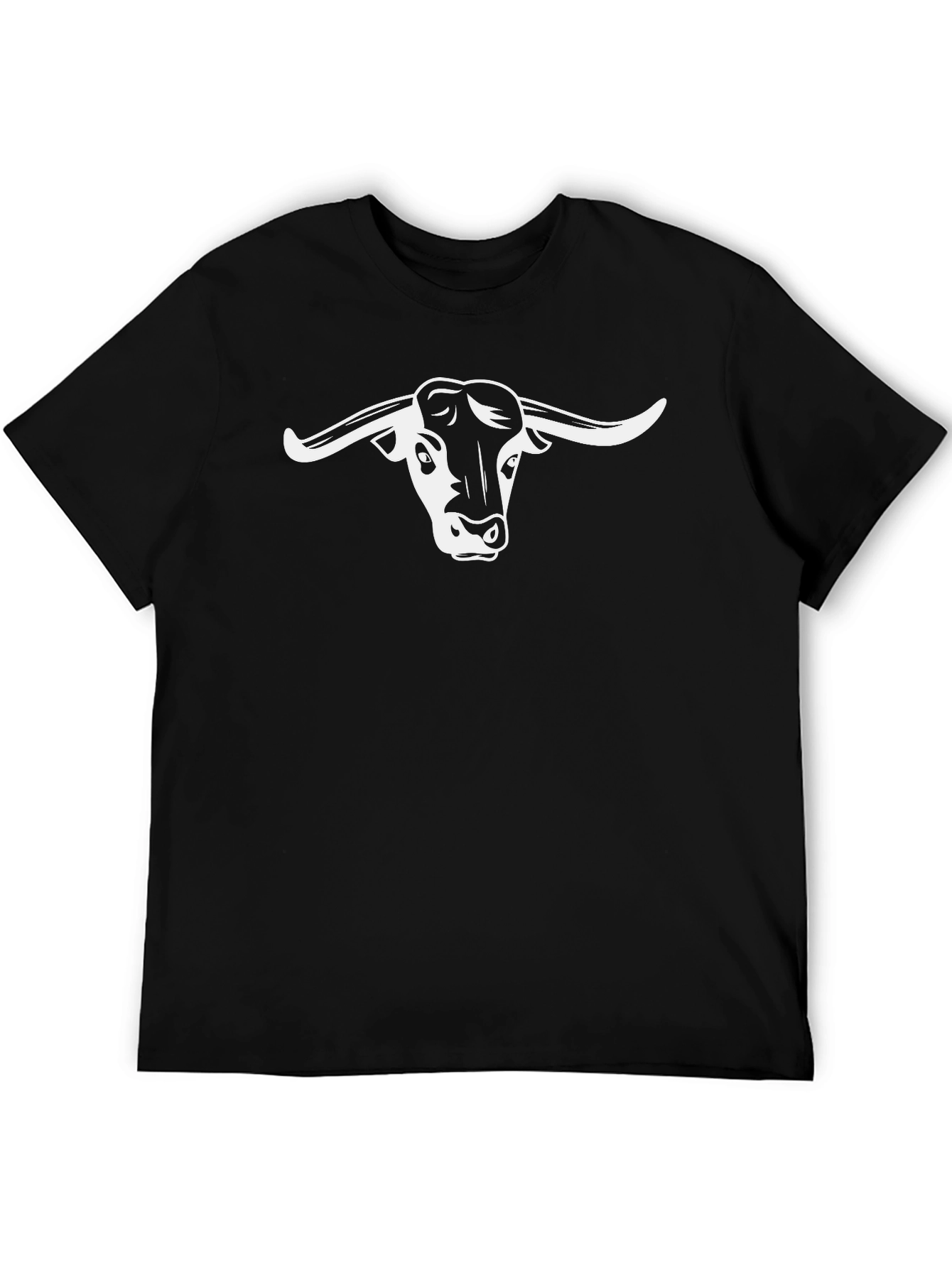Black Bull Head Graphic Tee - Bold & Stylish