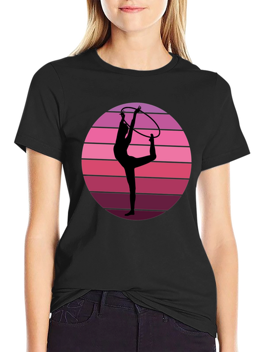 Retro Gymnast Sunset T-Shirt