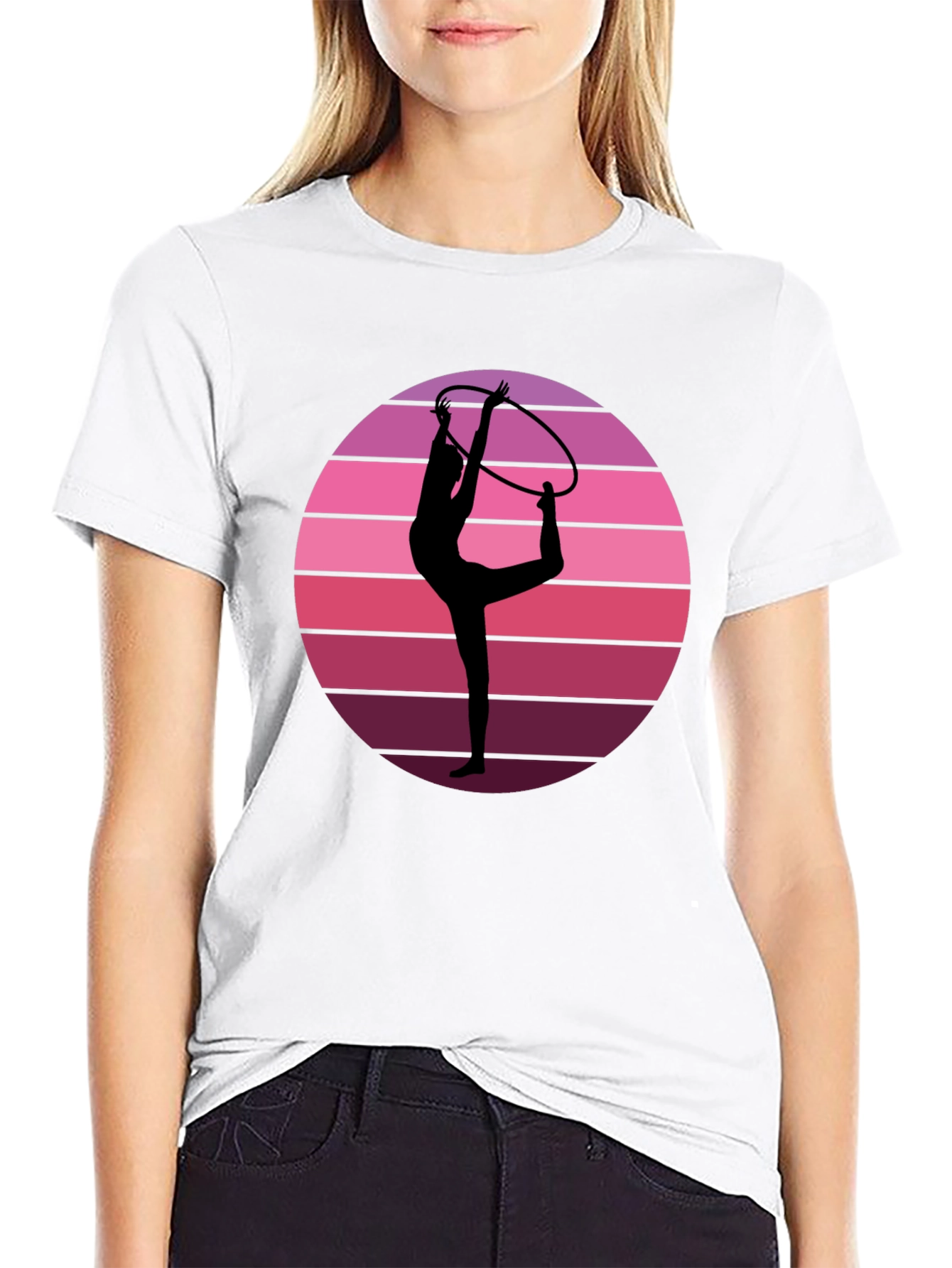 Retro Gymnast Sunset T-Shirt