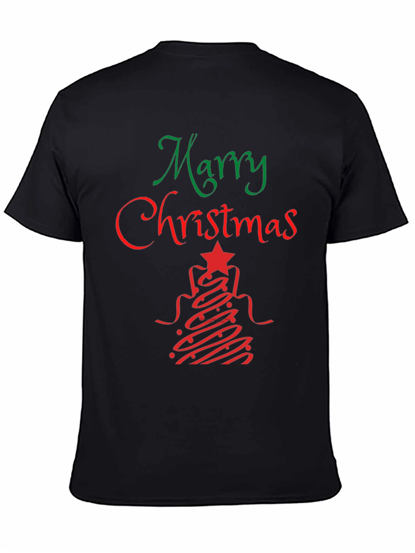Festive Merry Christmas Graphic Tee - Holiday Apparel