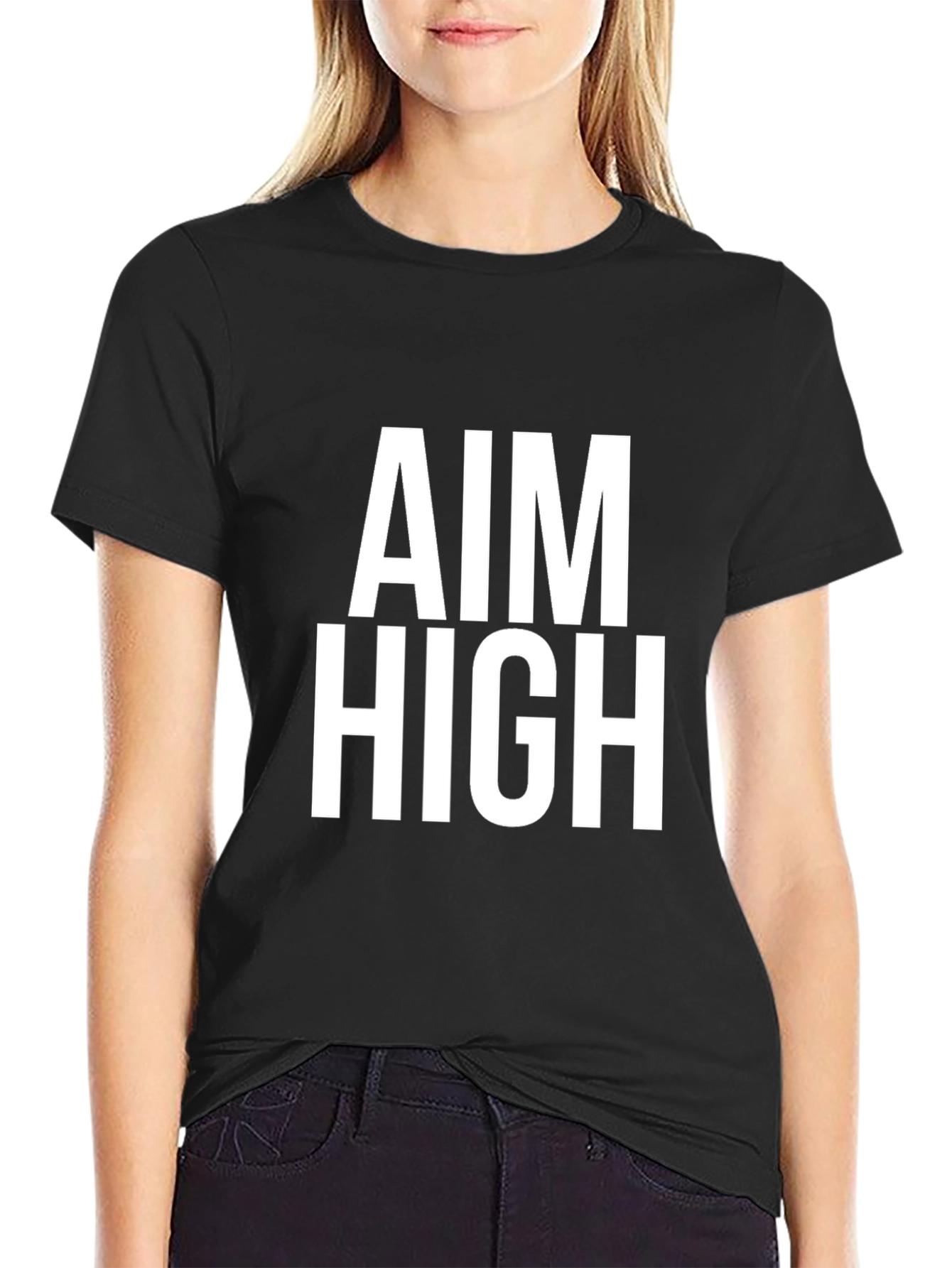 Aim High Graphic Tee - Black
