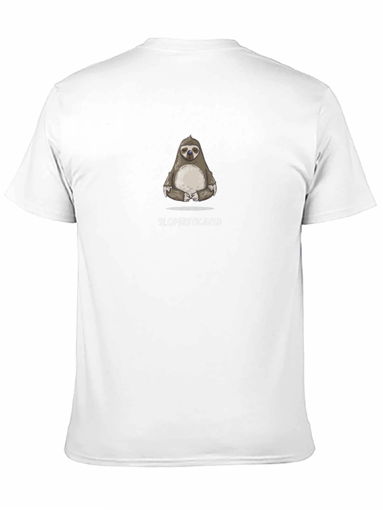 Slophisticated Sloth Graphic Tee - Black