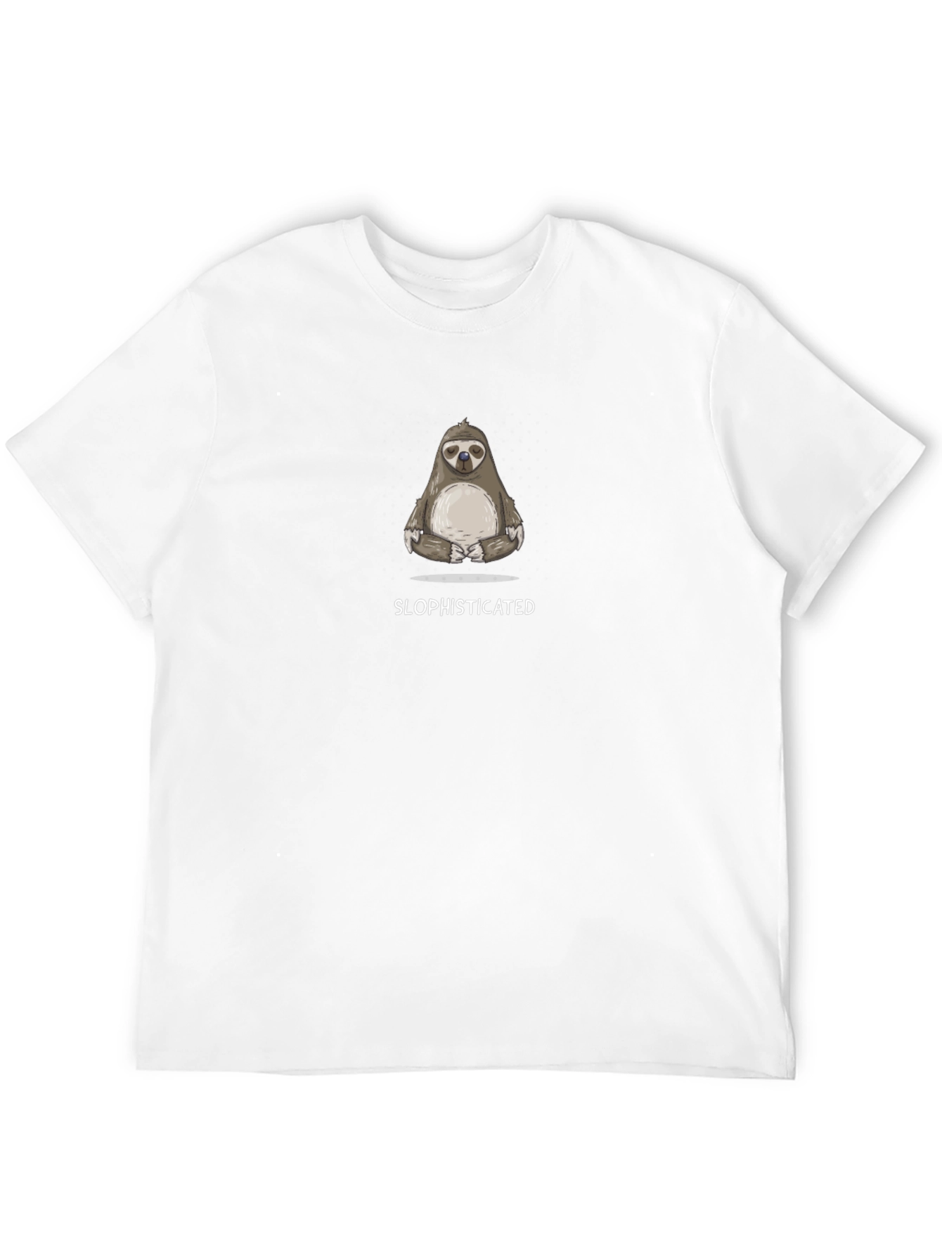 Slophisticated Sloth Graphic Tee - Black