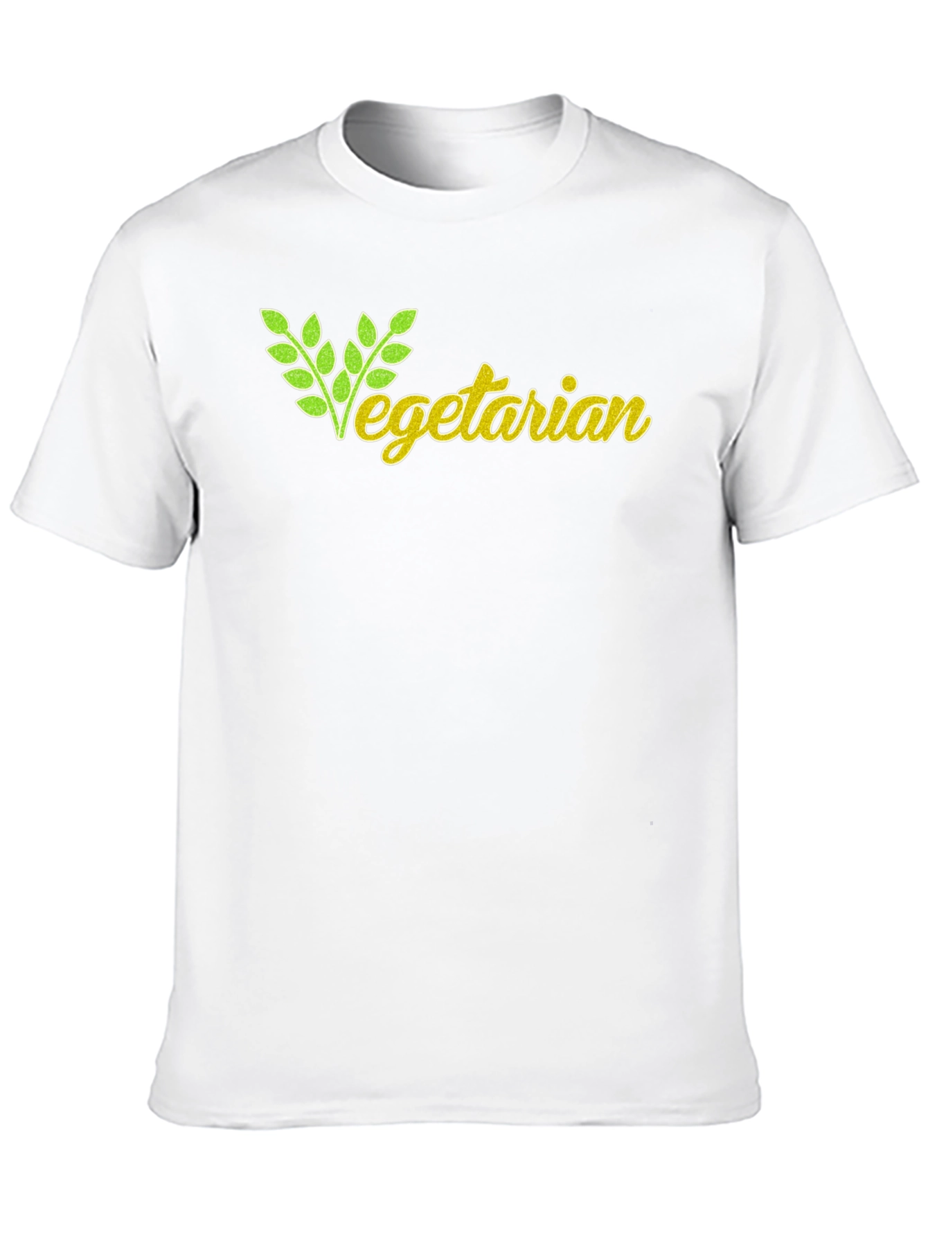 Vegetarian Graphic T-Shirt - Black