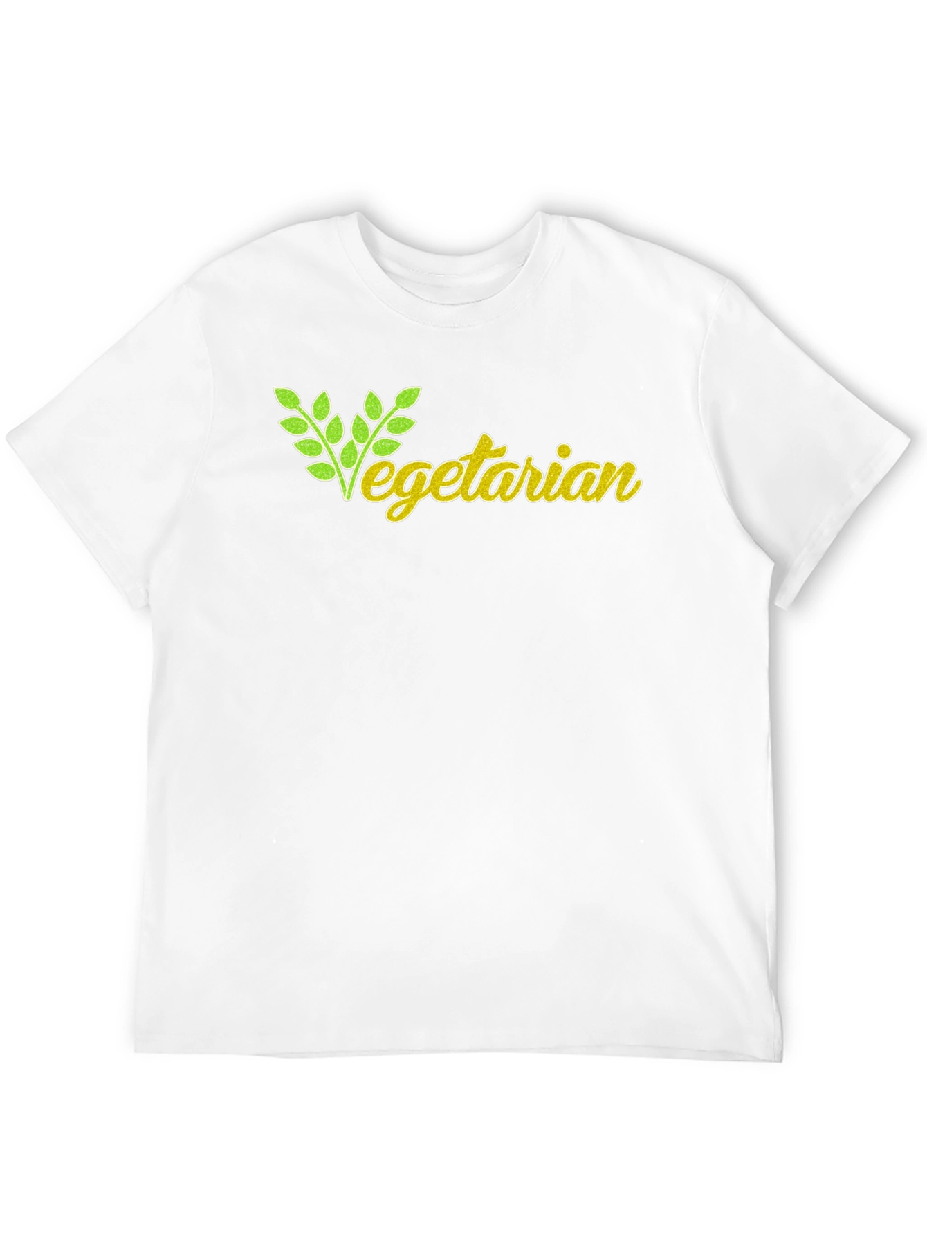 Vegetarian Graphic T-Shirt - Black