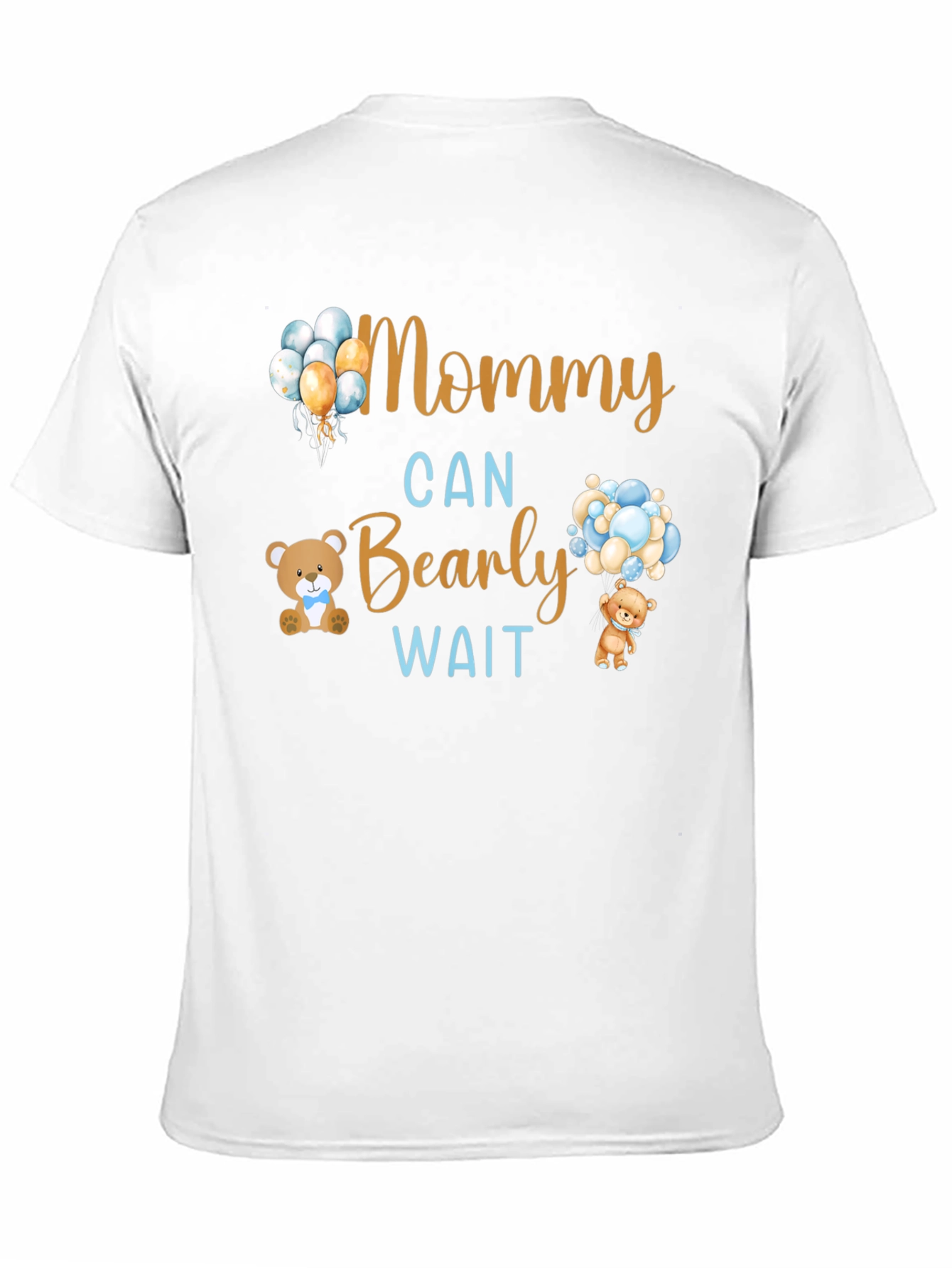 Mommy Can Bearly Wait Baby Shower Tee