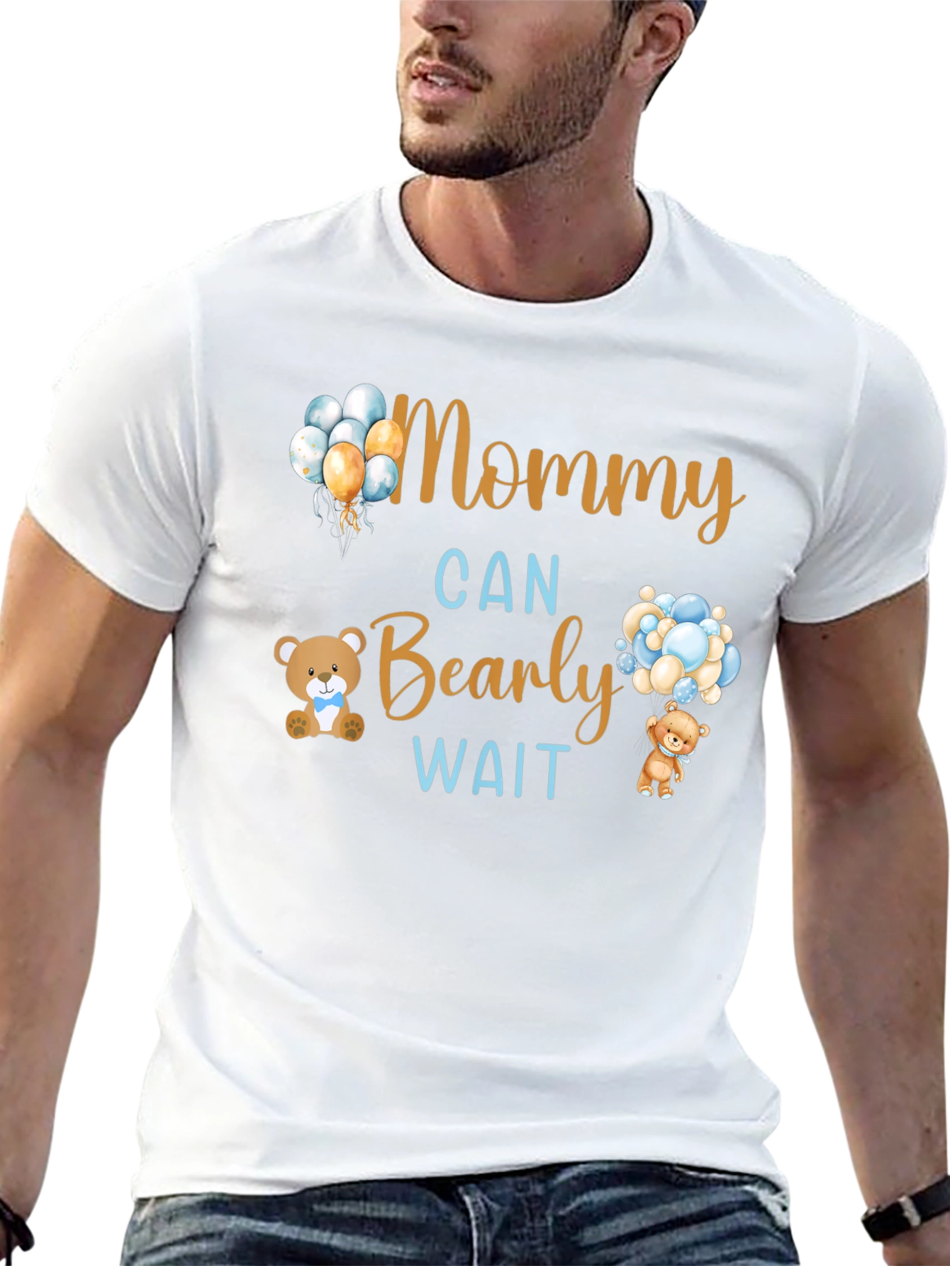 Mommy Can Bearly Wait Baby Shower Tee
