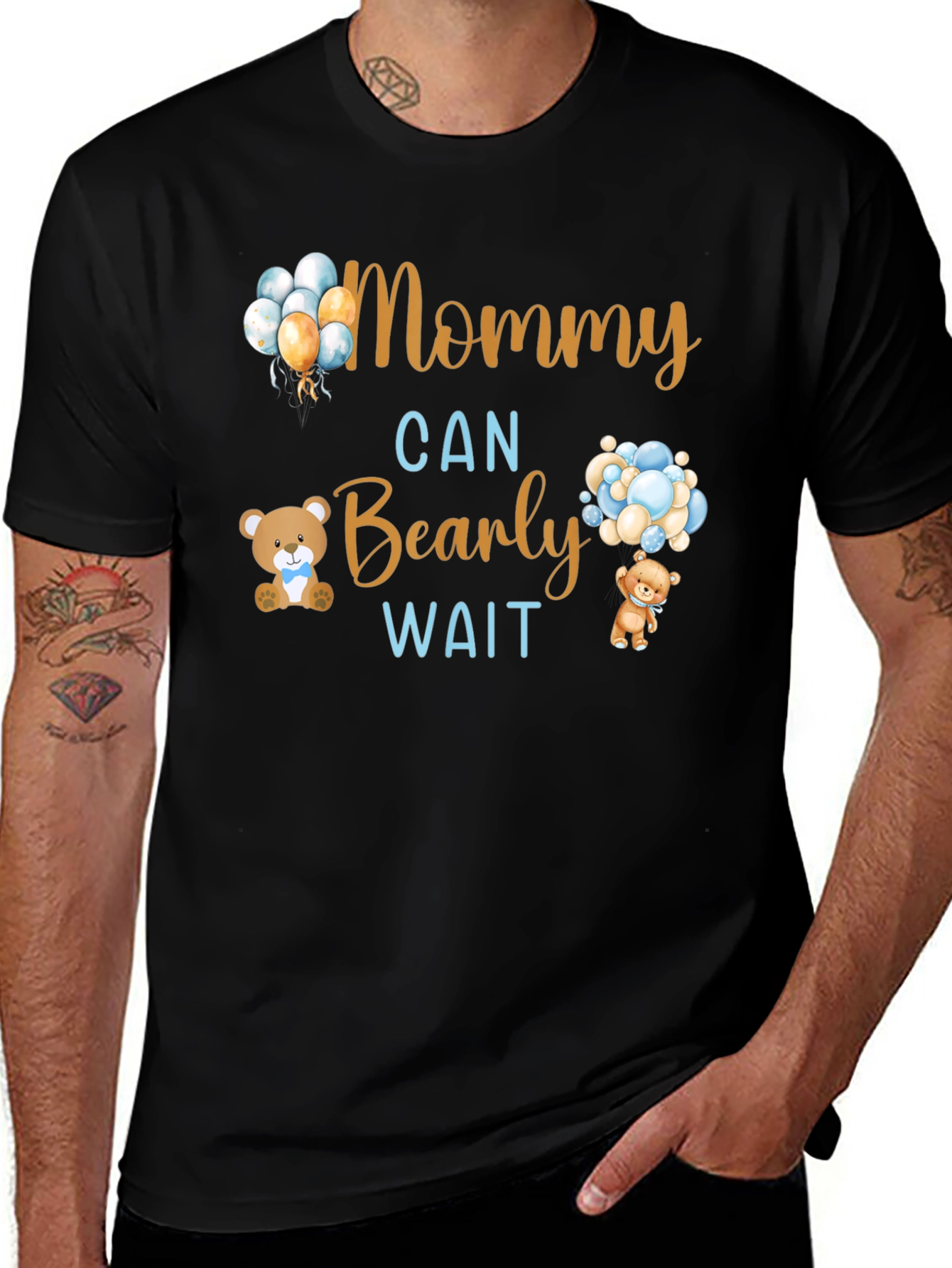 Mommy Can Bearly Wait Baby Shower Tee