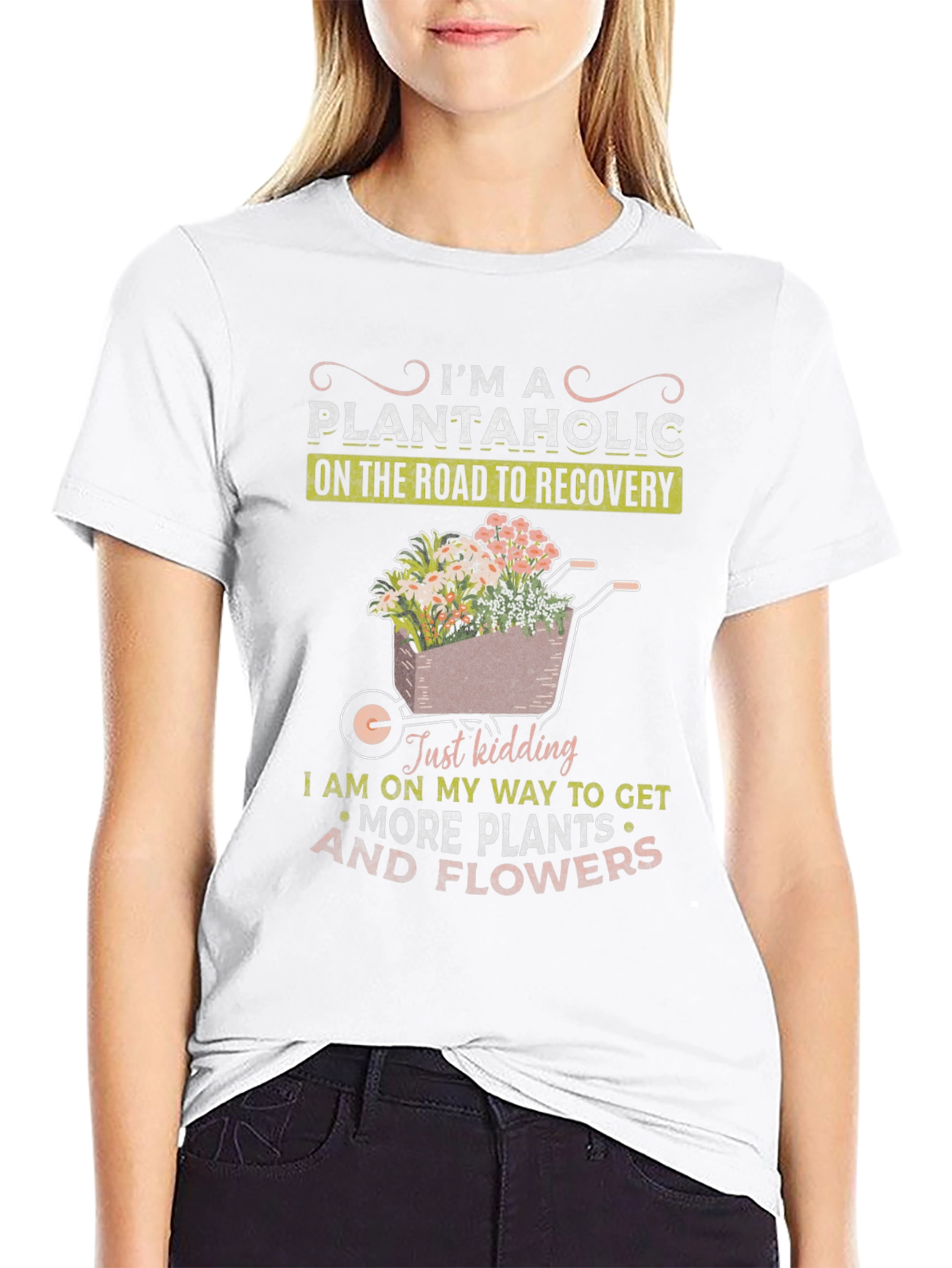Plantaholic Graphic T-Shirt - Gardening Humor Tee