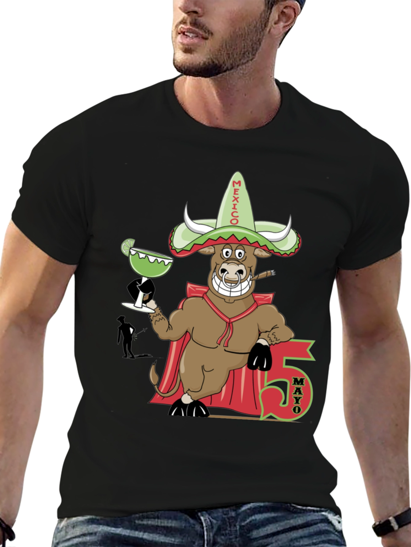 Cinco de Mayo Bull T-Shirt