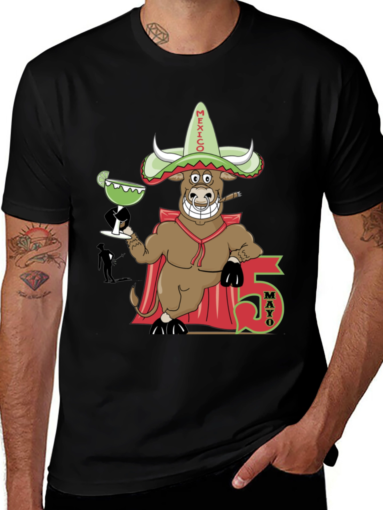 Cinco de Mayo Bull T-Shirt