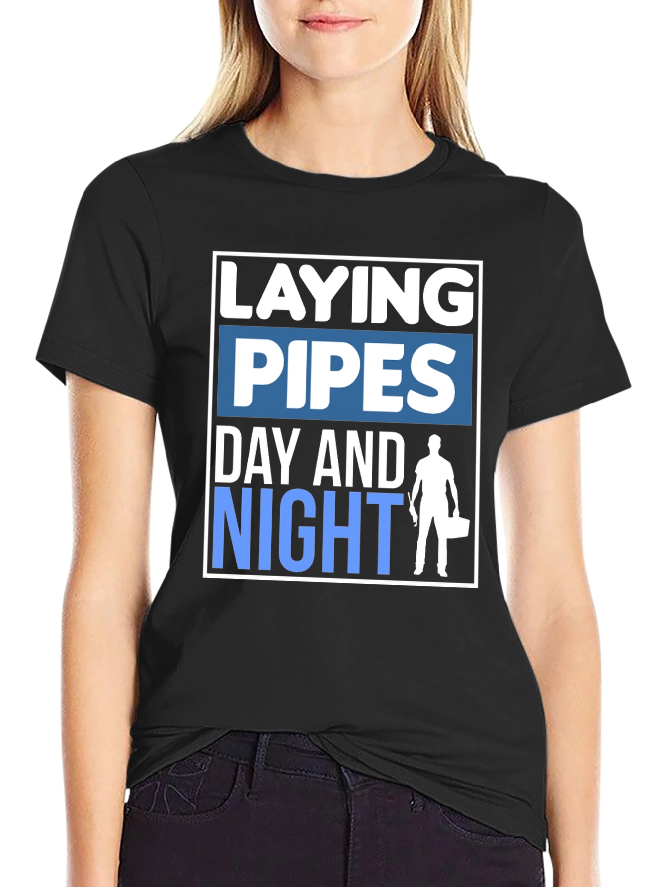 Laying Pipes Day and Night T-Shirt