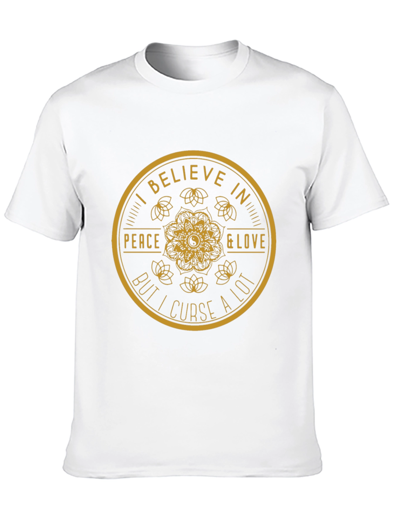 I Believe in Peace & Love Black T-Shirt
