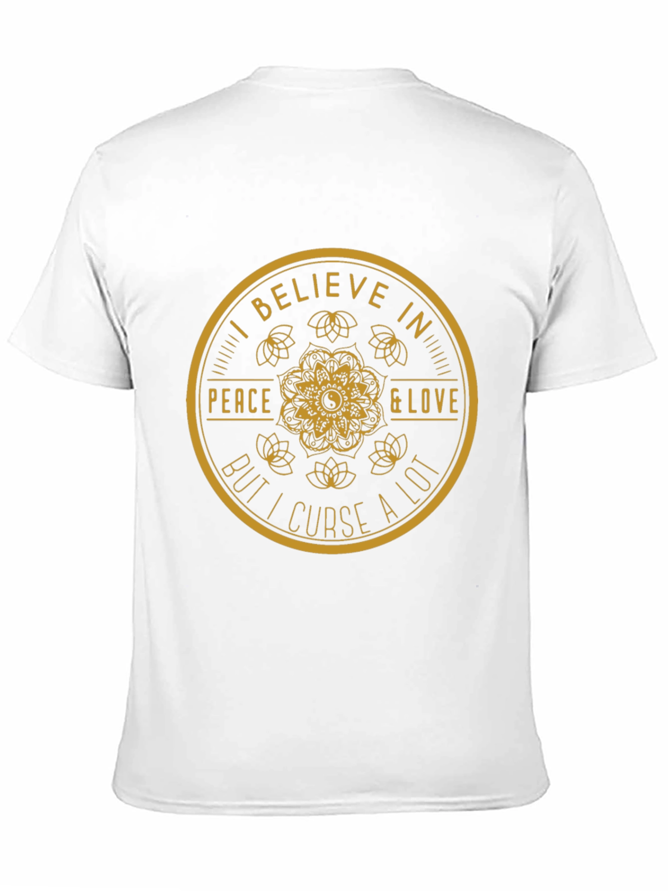 I Believe in Peace & Love Black T-Shirt