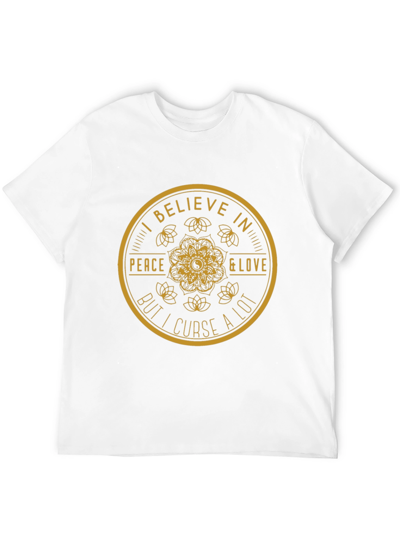 I Believe in Peace & Love Black T-Shirt