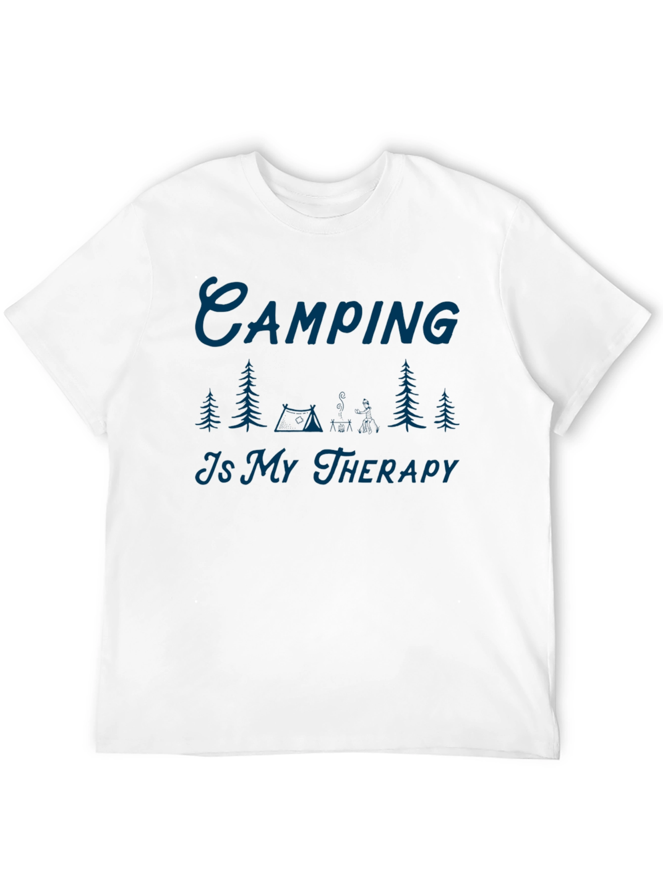 Camping Is My Therapy Graphic T-Shirt
