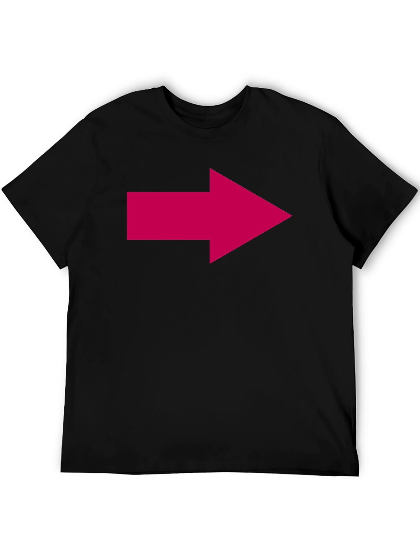 Right Arrow Graphic Tee - Black Cotton