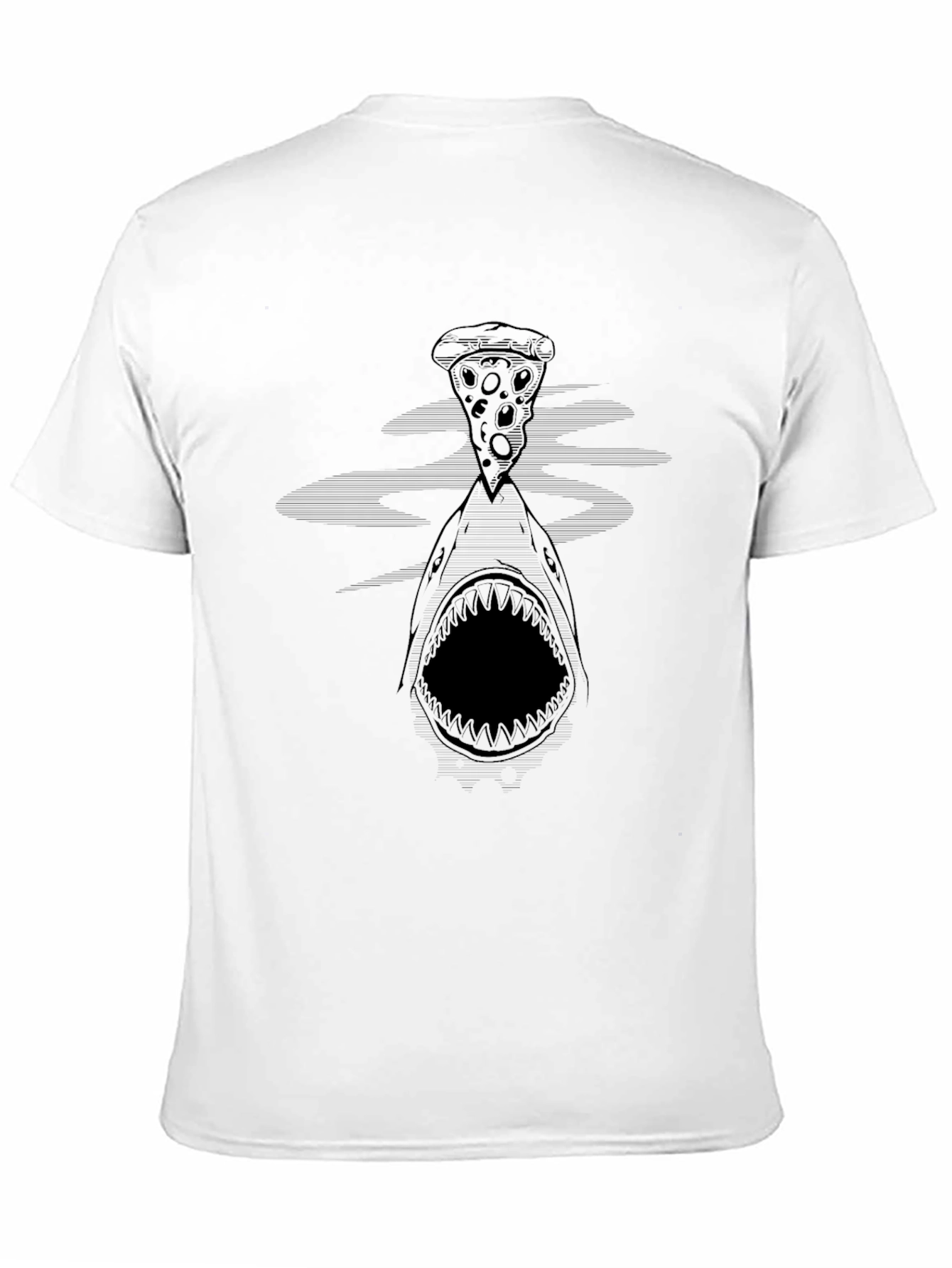 Shark Pizza Graphic Tee - Black T-Shirt