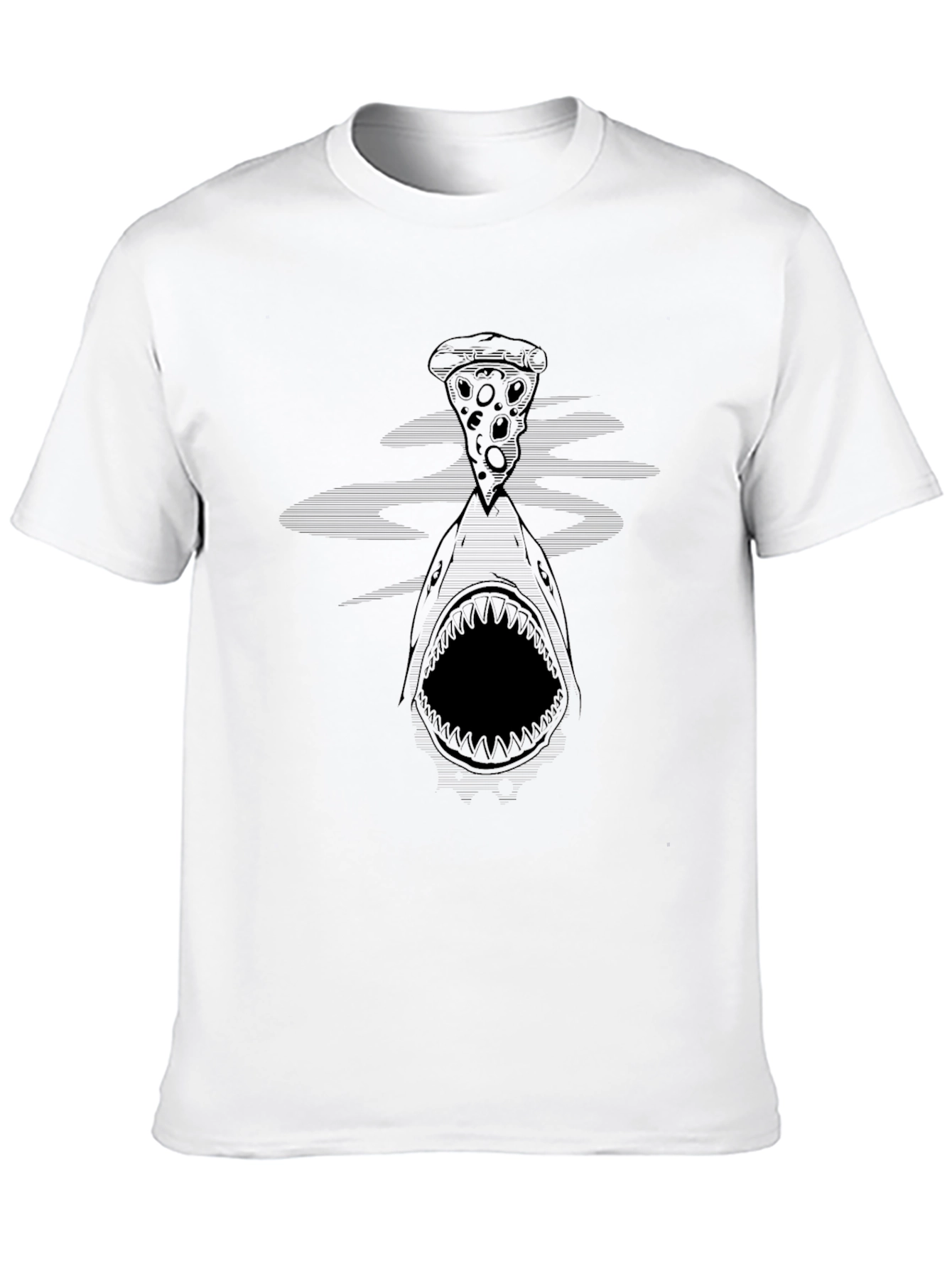 Shark Pizza Graphic Tee - Black T-Shirt