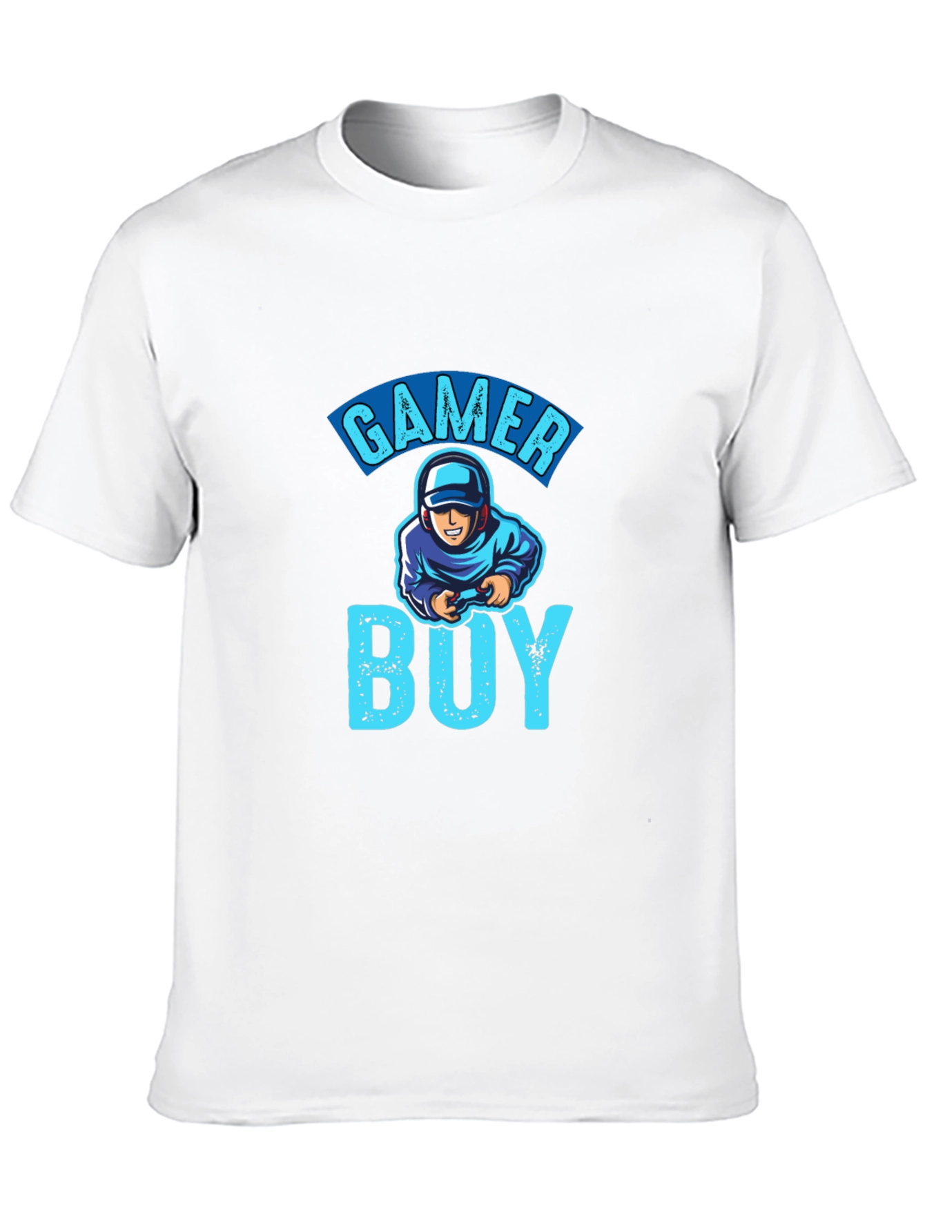 Gamer Boy Graphic T-Shirt - Black Cotton Tee