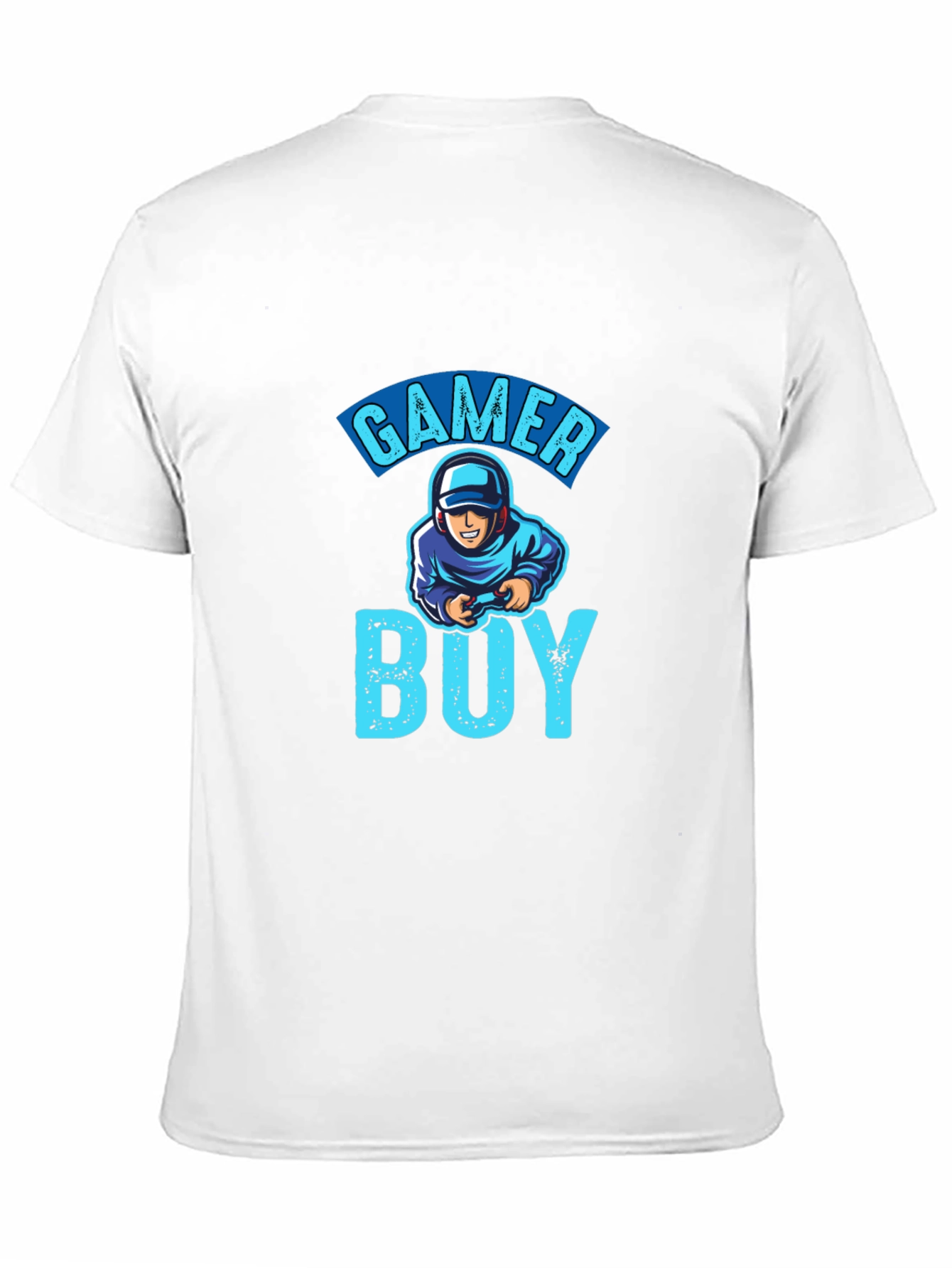 Gamer Boy Graphic T-Shirt - Black Cotton Tee