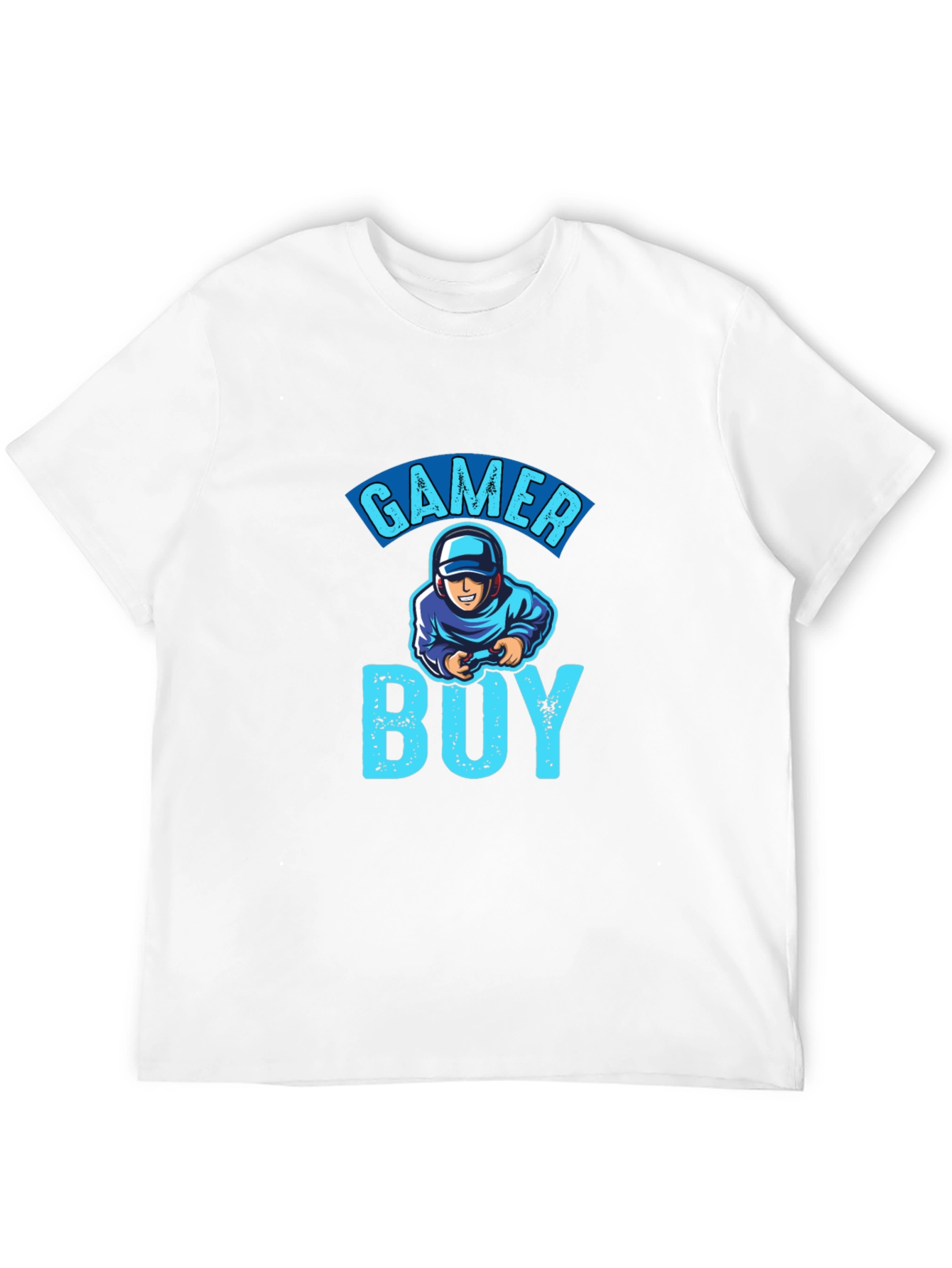 Gamer Boy Graphic T-Shirt - Black Cotton Tee