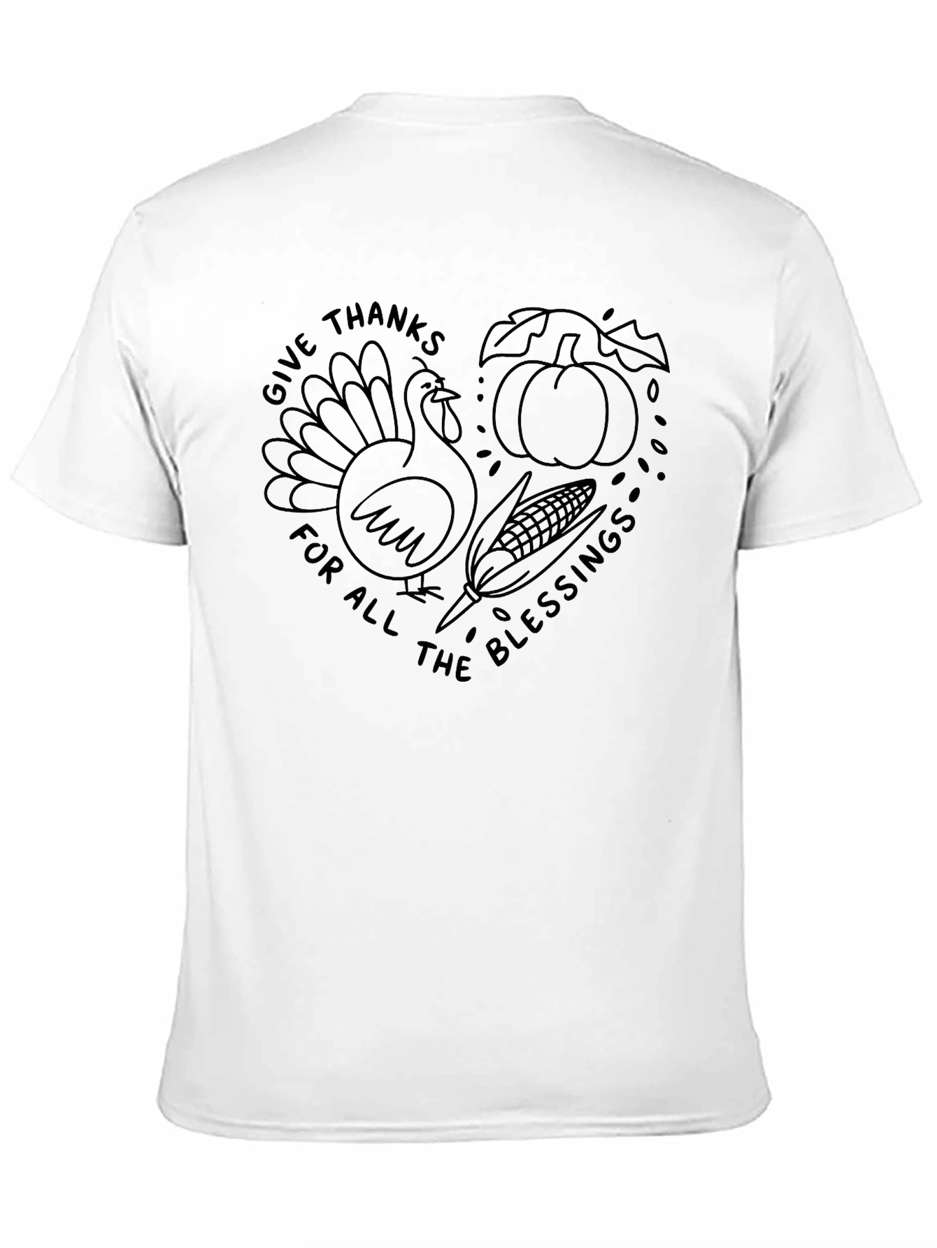 Thanksgiving Blessings Graphic T-Shirt