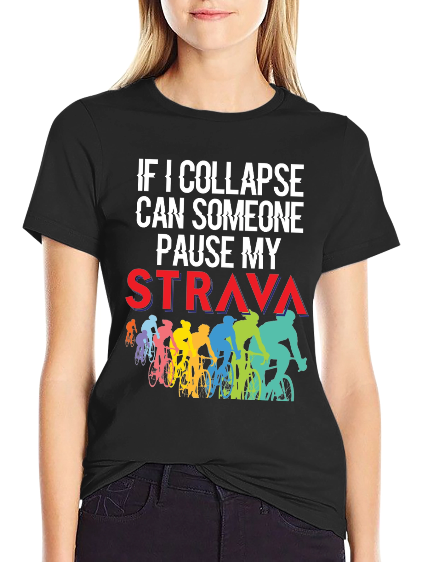Cycling Strava Pause T-Shirt Funny Cyclist Gift