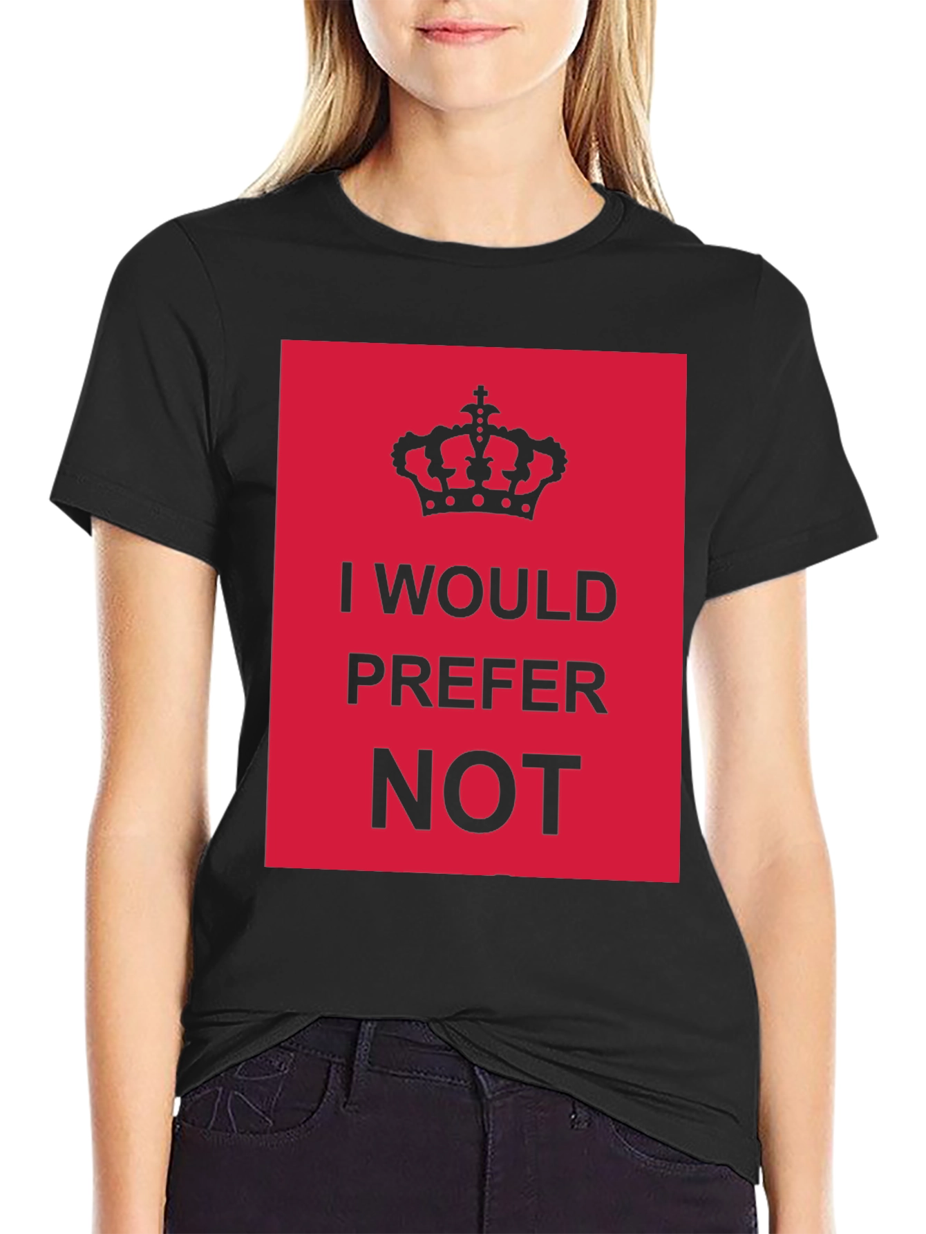 I Would Prefer Not T-Shirt Funny Sarcastic Tee