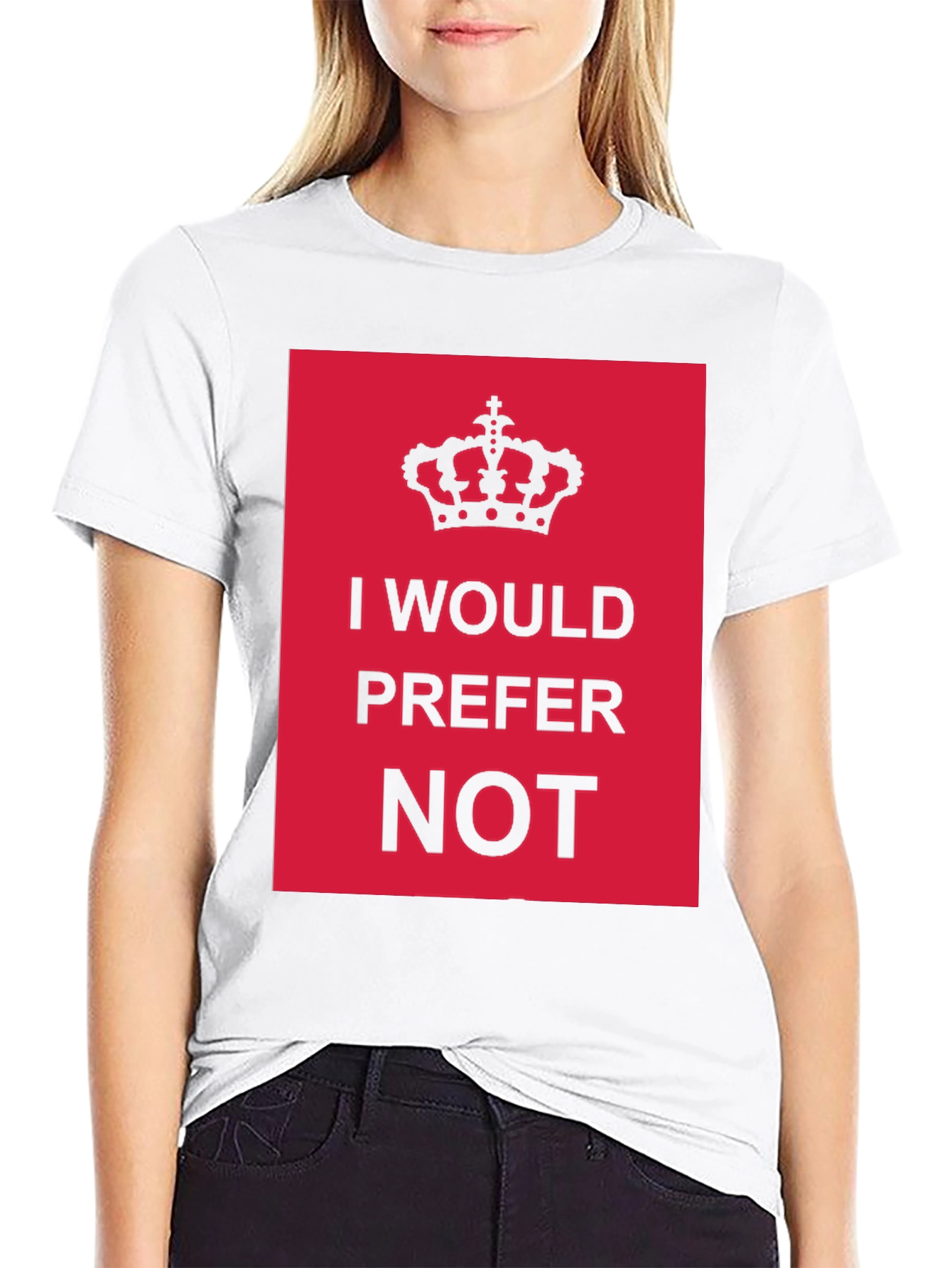 I Would Prefer Not T-Shirt Funny Sarcastic Tee
