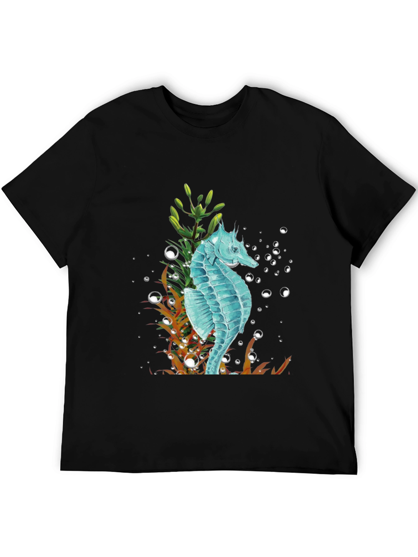 Seahorse Graphic Tee - Stylish Ocean Lovers Apparel