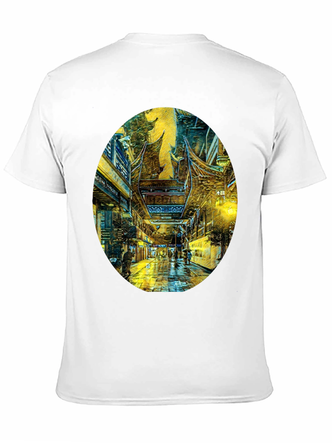 Artistic Cityscape Graphic Tee