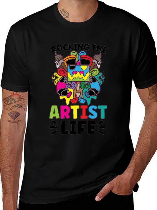 Rocking the Artist Life Black T-Shirt