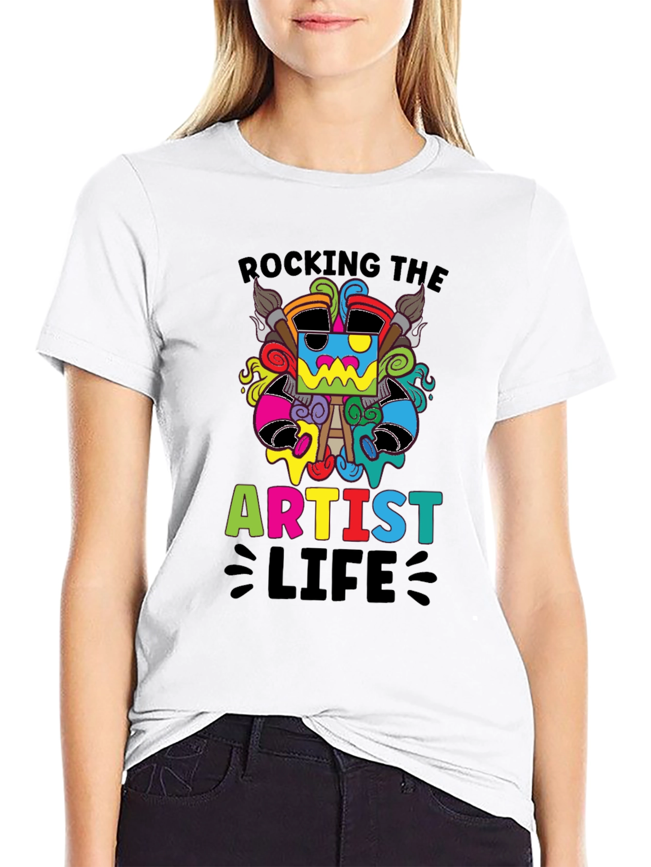 Rocking the Artist Life Black T-Shirt