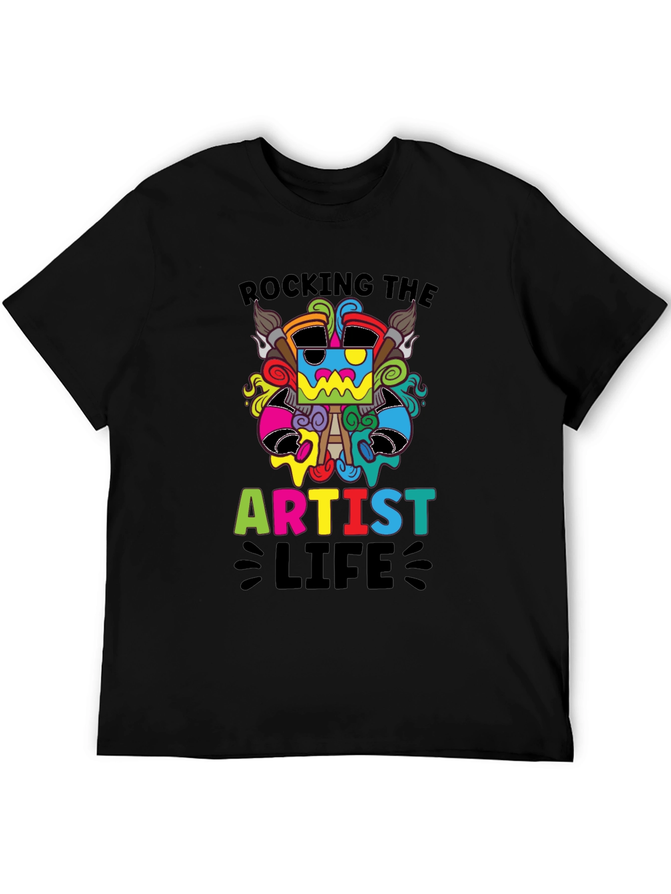 Rocking the Artist Life Black T-Shirt