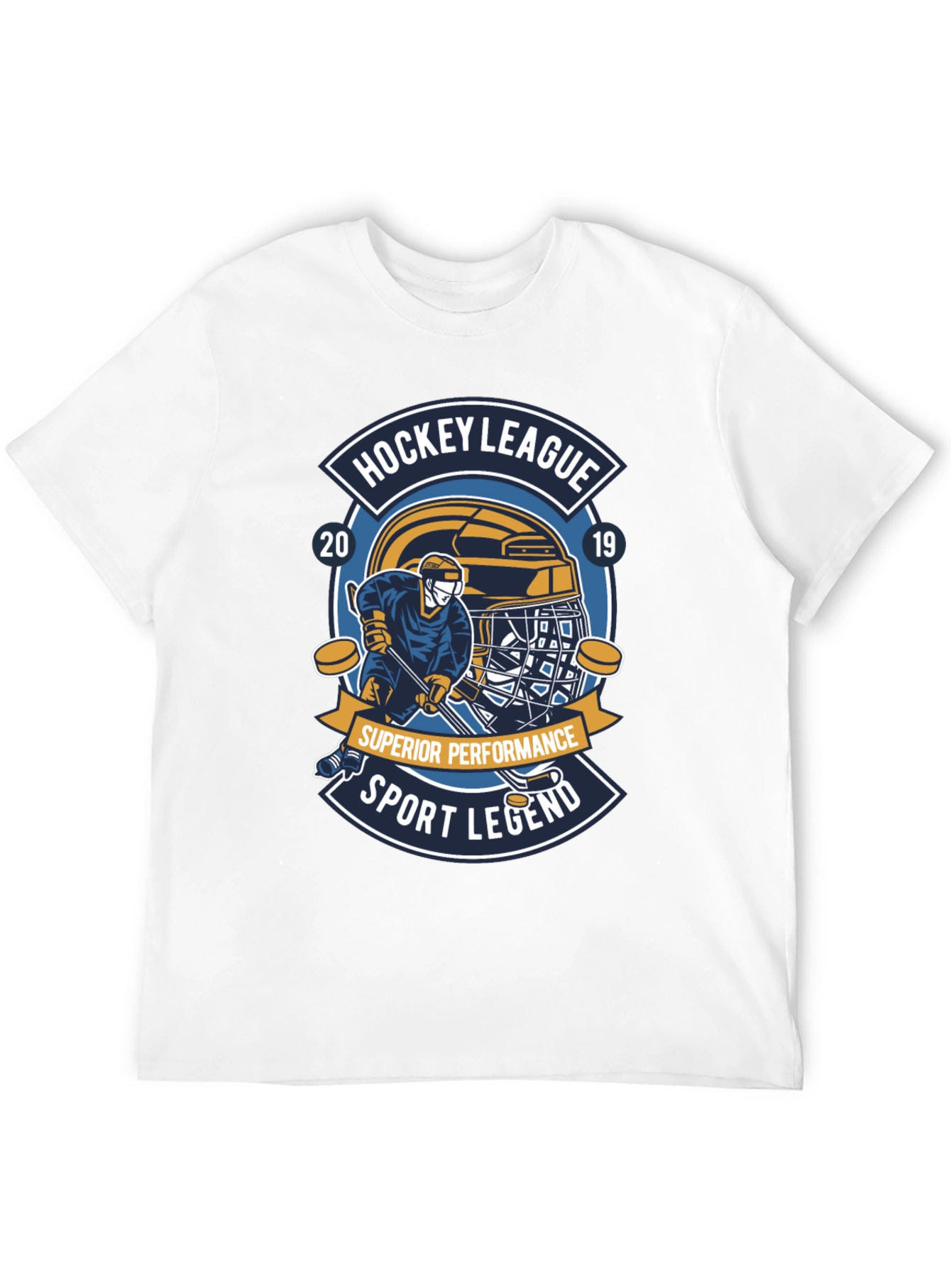 Hockey League 2019 Sport Legend Black T-Shirt