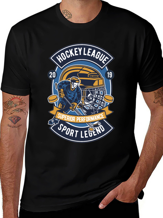 Hockey League 2019 Sport Legend Black T-Shirt
