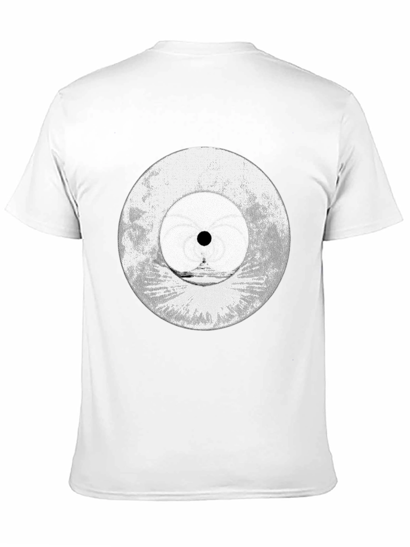 Abstract Eye Graphic Tee - Black Cotton Blend