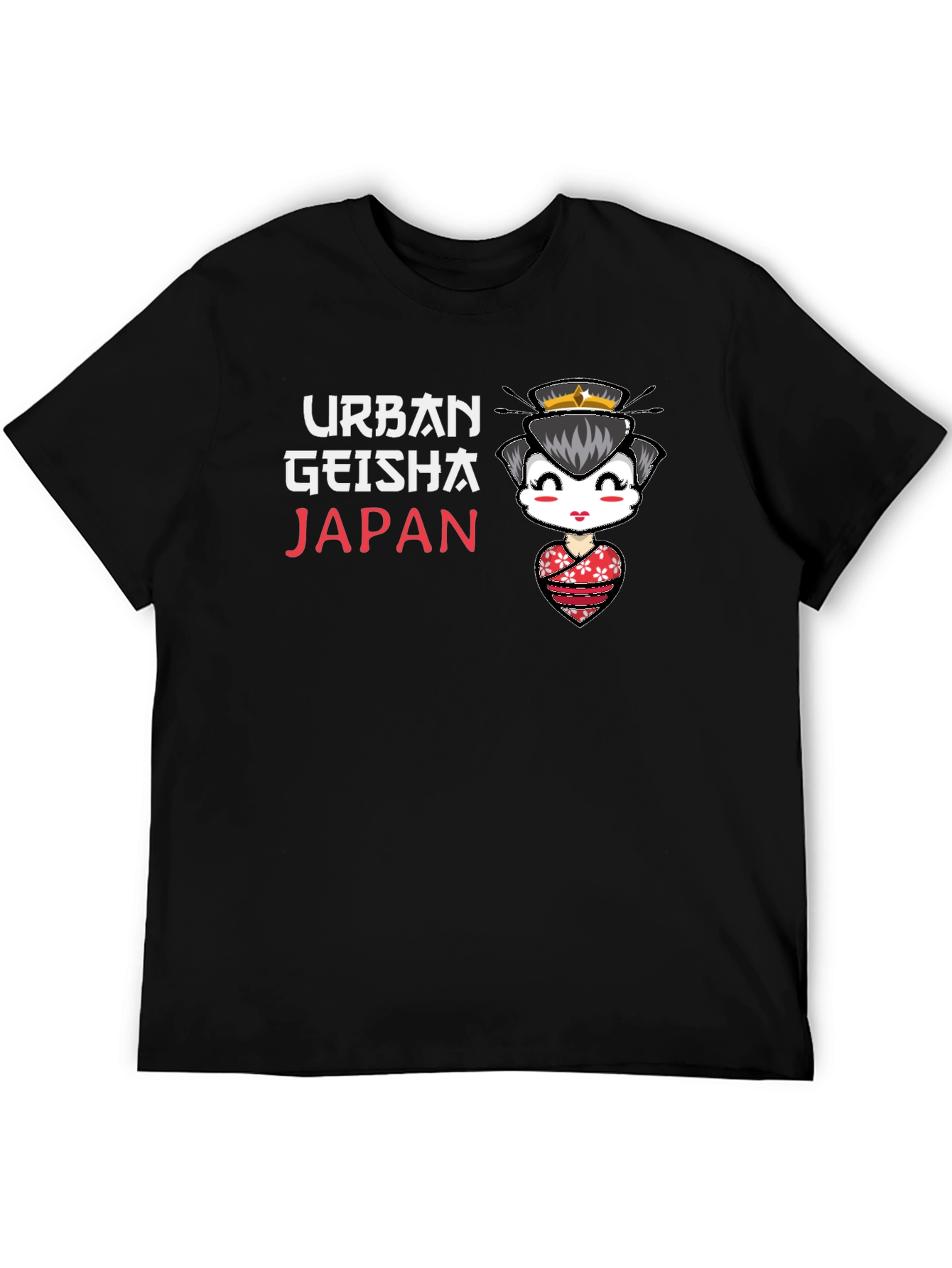 Urban Geisha Japan Black T-Shirt