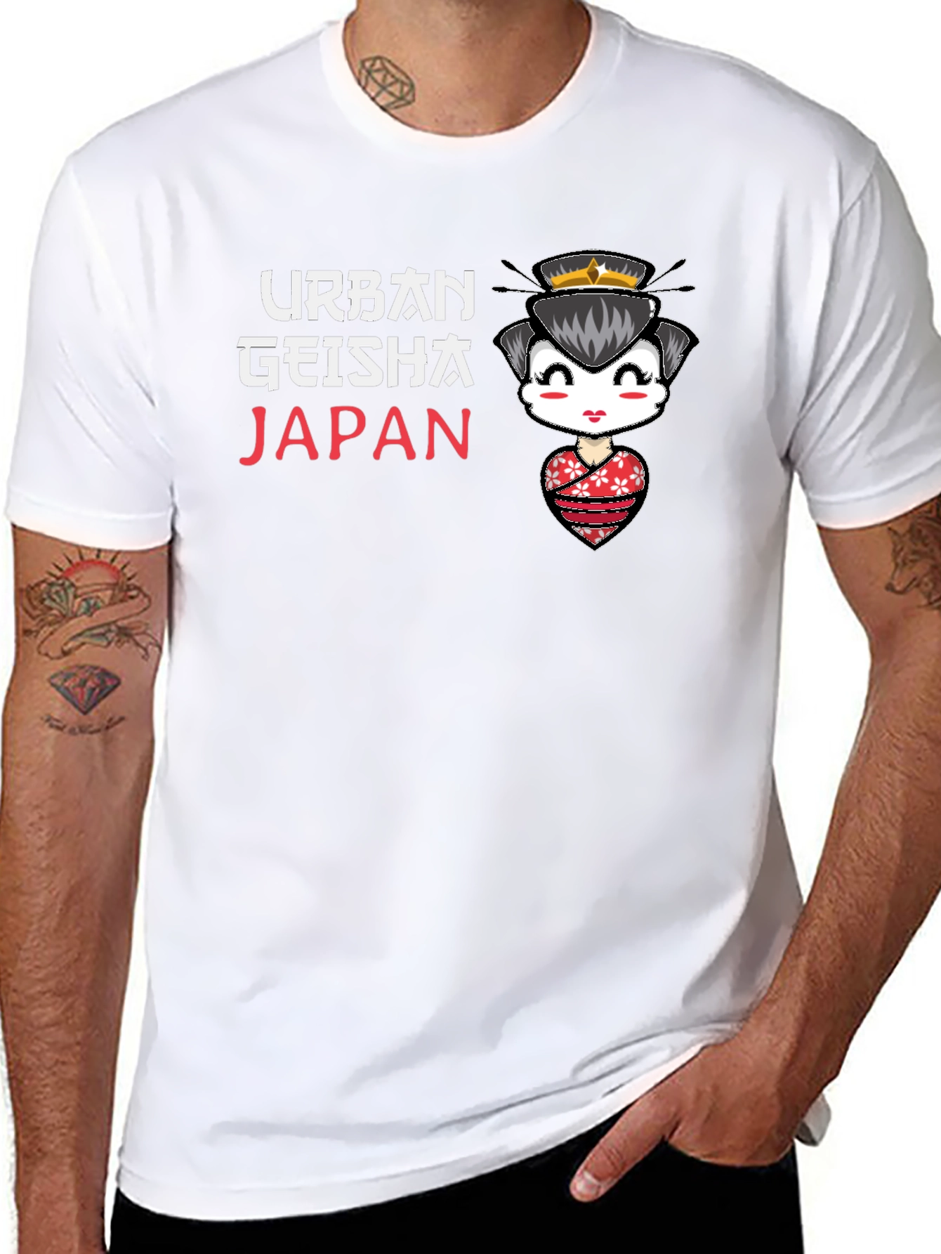 Urban Geisha Japan Black T-Shirt