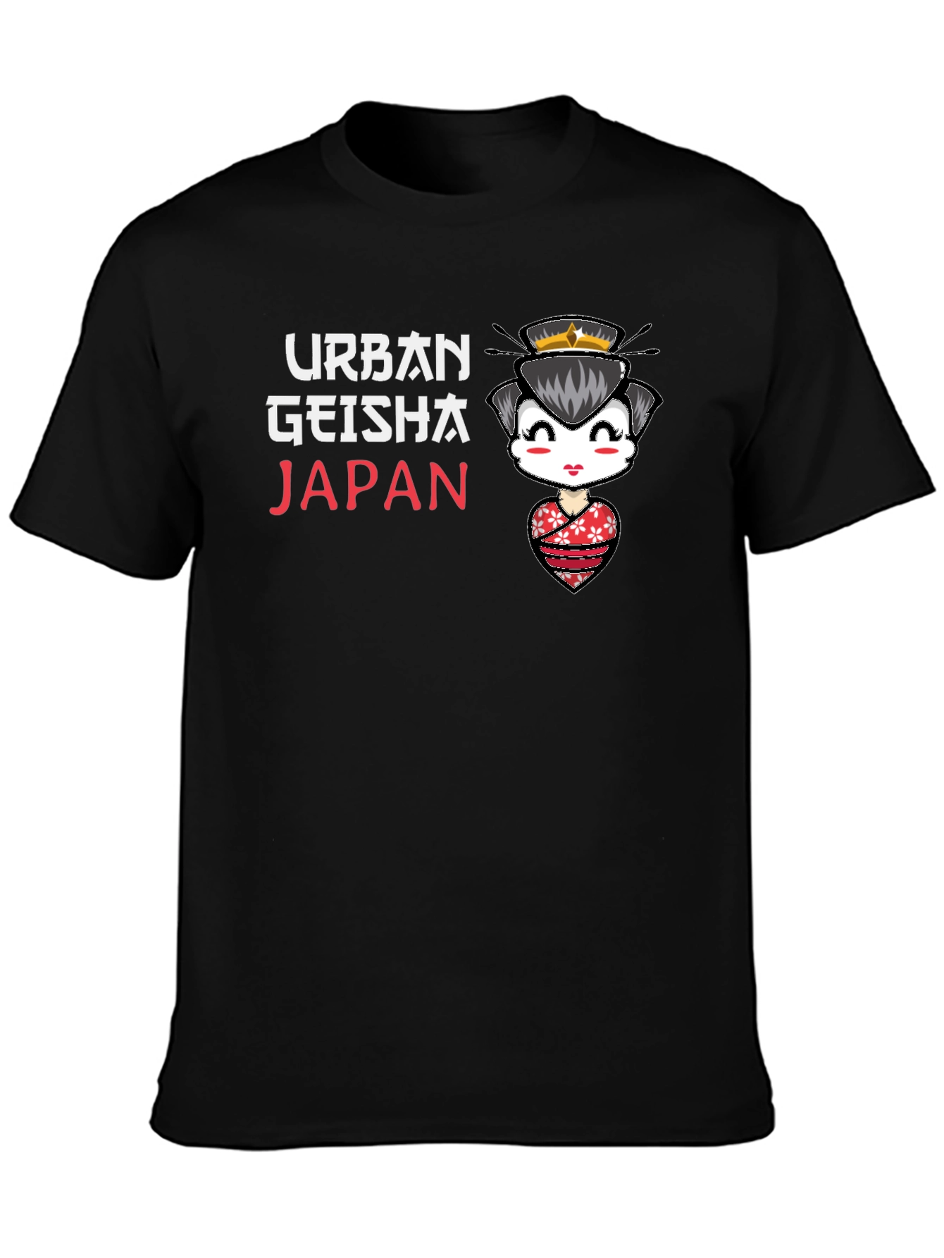 Urban Geisha Japan Black T-Shirt