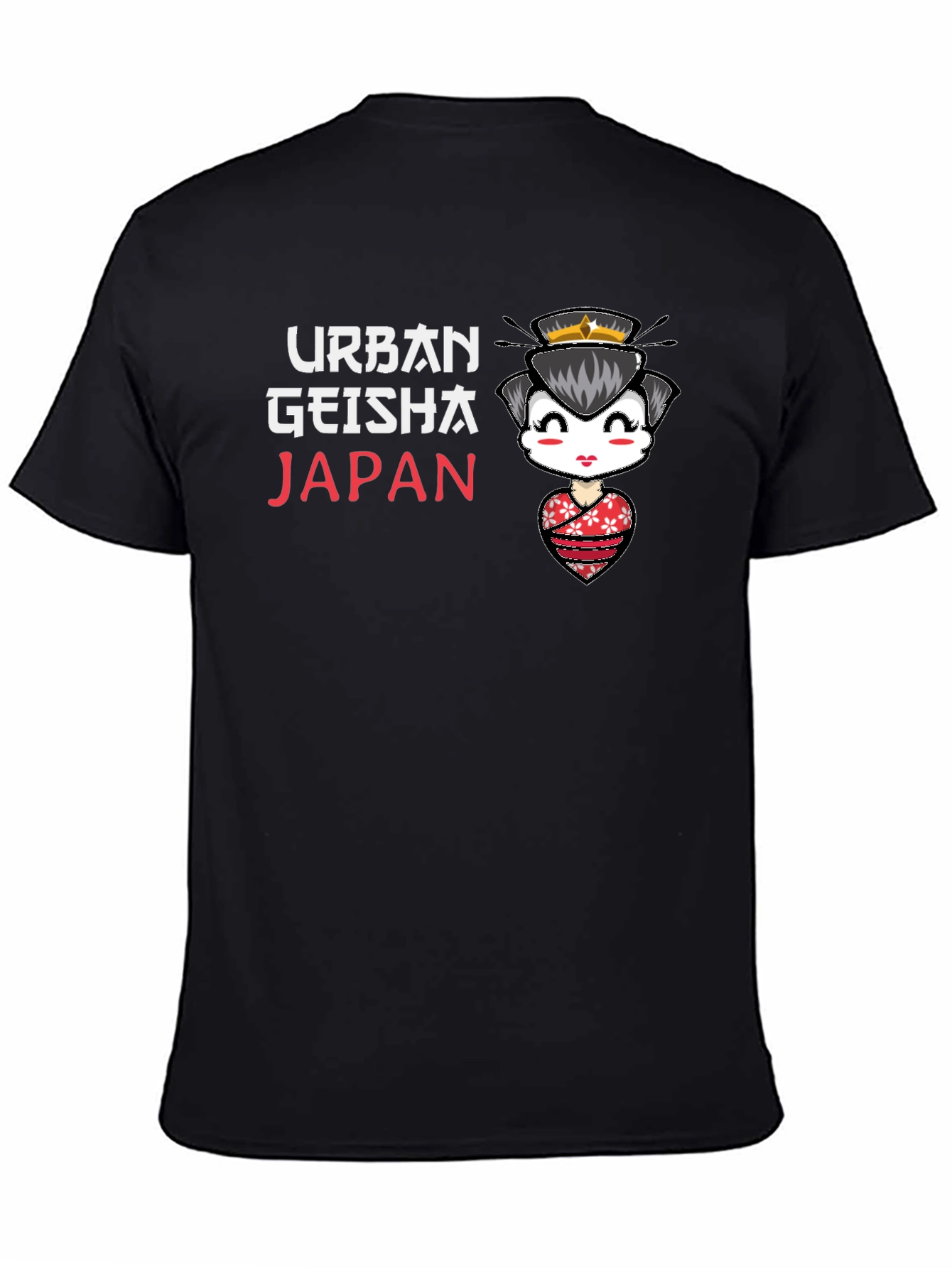 Urban Geisha Japan Black T-Shirt