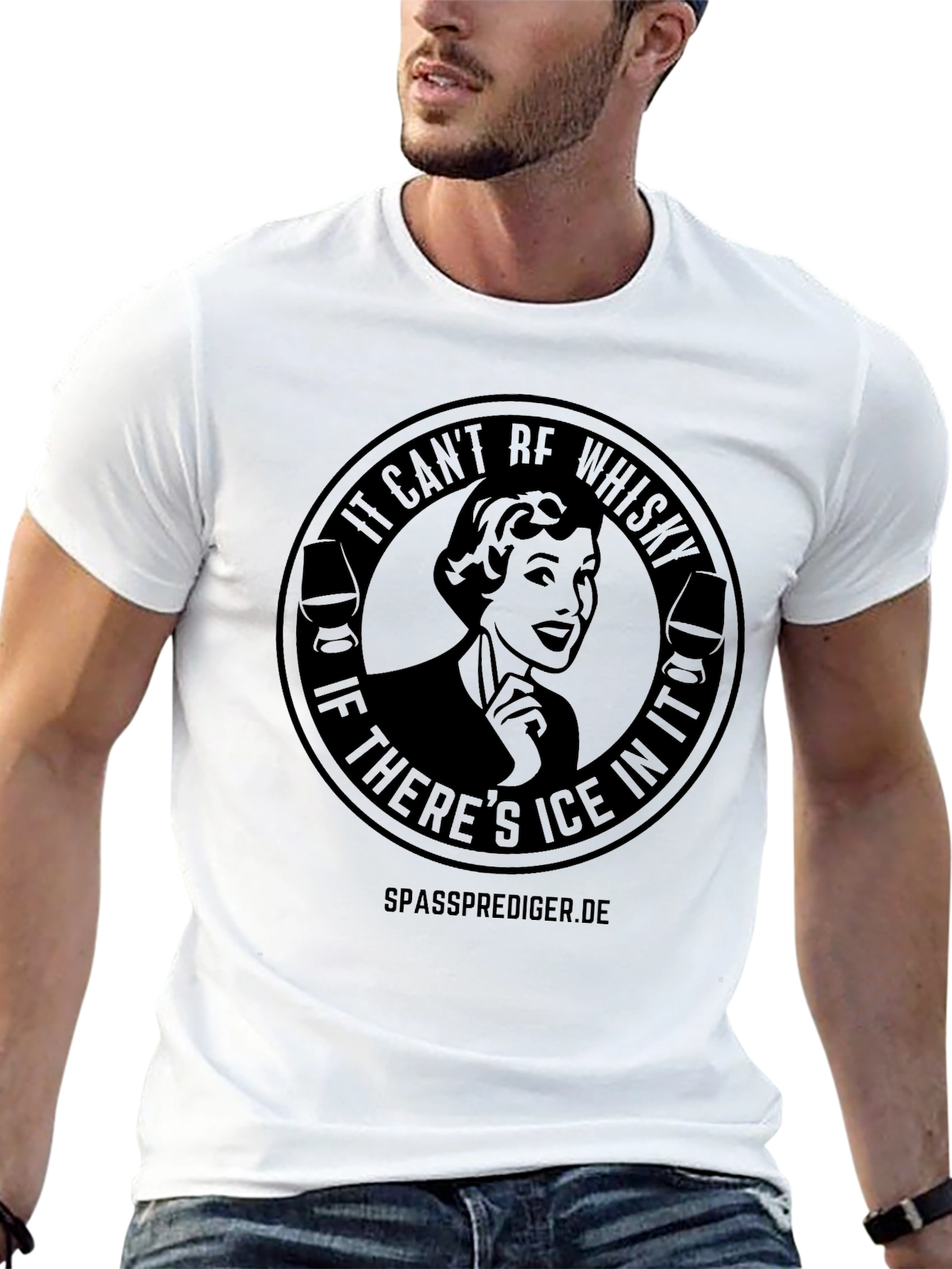 Whisky Lover Graphic Tee - Ice Humor T-Shirt