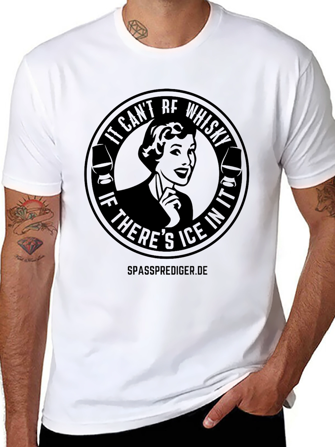 Whisky Lover Graphic Tee - Ice Humor T-Shirt