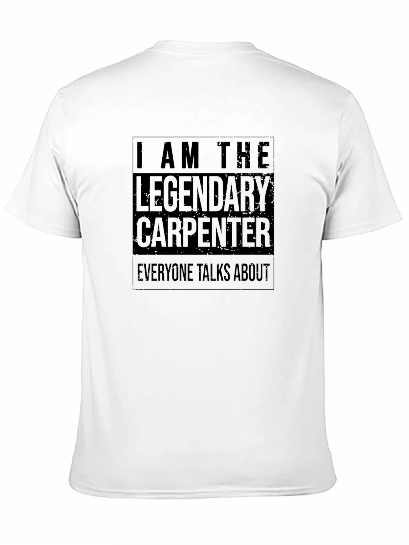 Legendary Carpenter Graphic Tee - Black Crew Neck